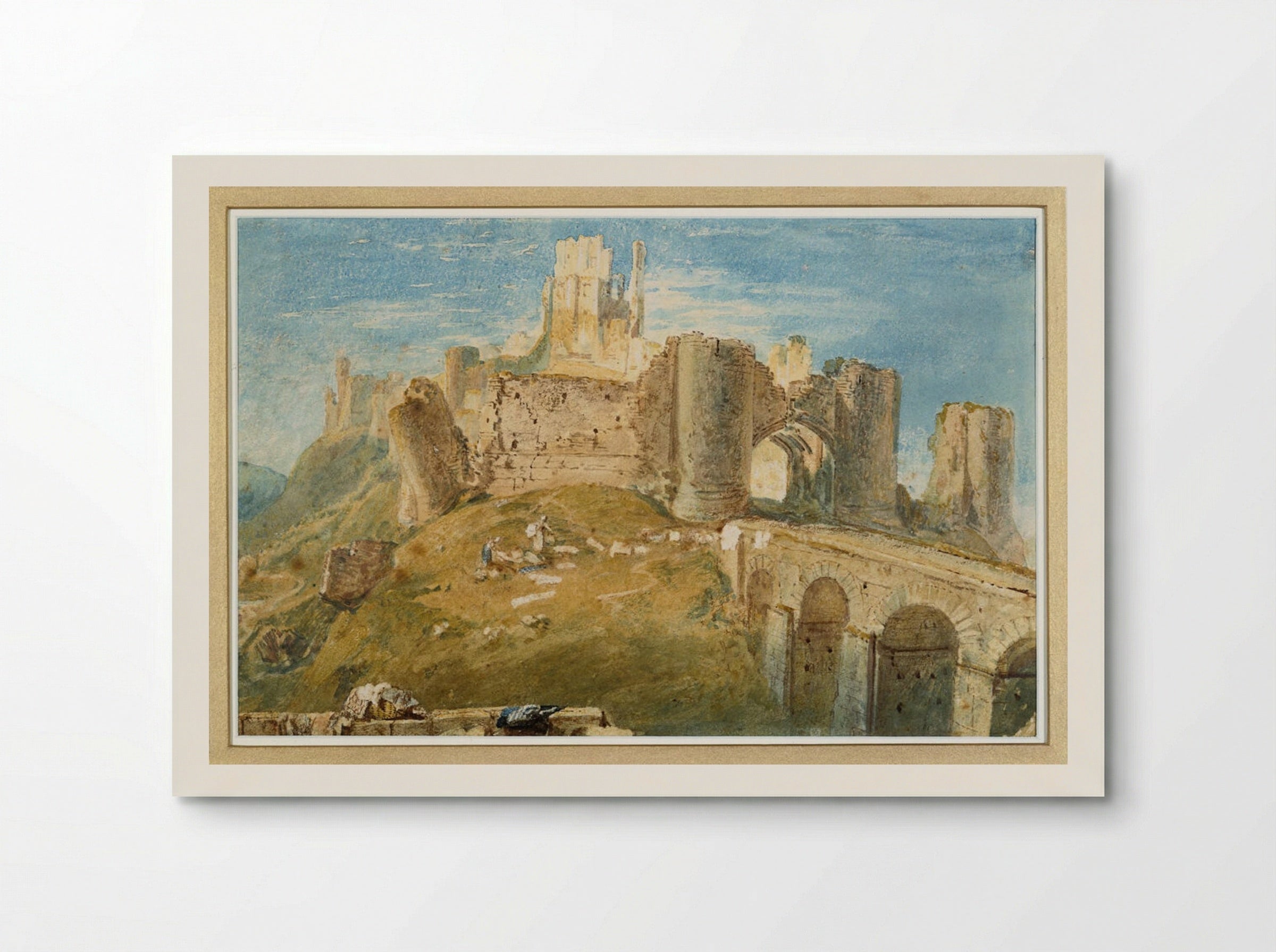 Corfe Castle, Dorsetshire - Joseph Mallord William Turner - Poster
