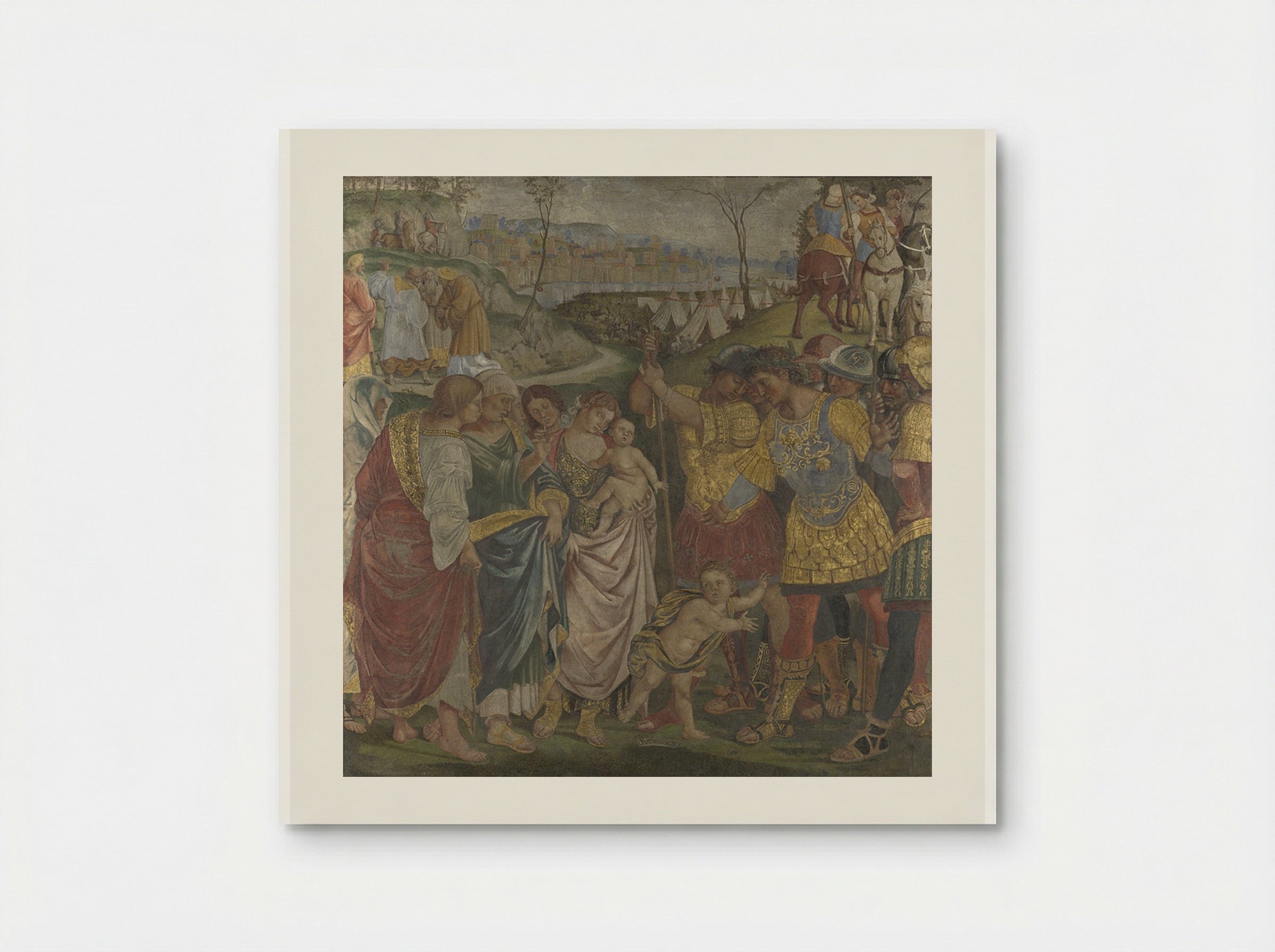 Coriolanus persuaded by his Family to spare Rome - Luca Signorelli - Poster
