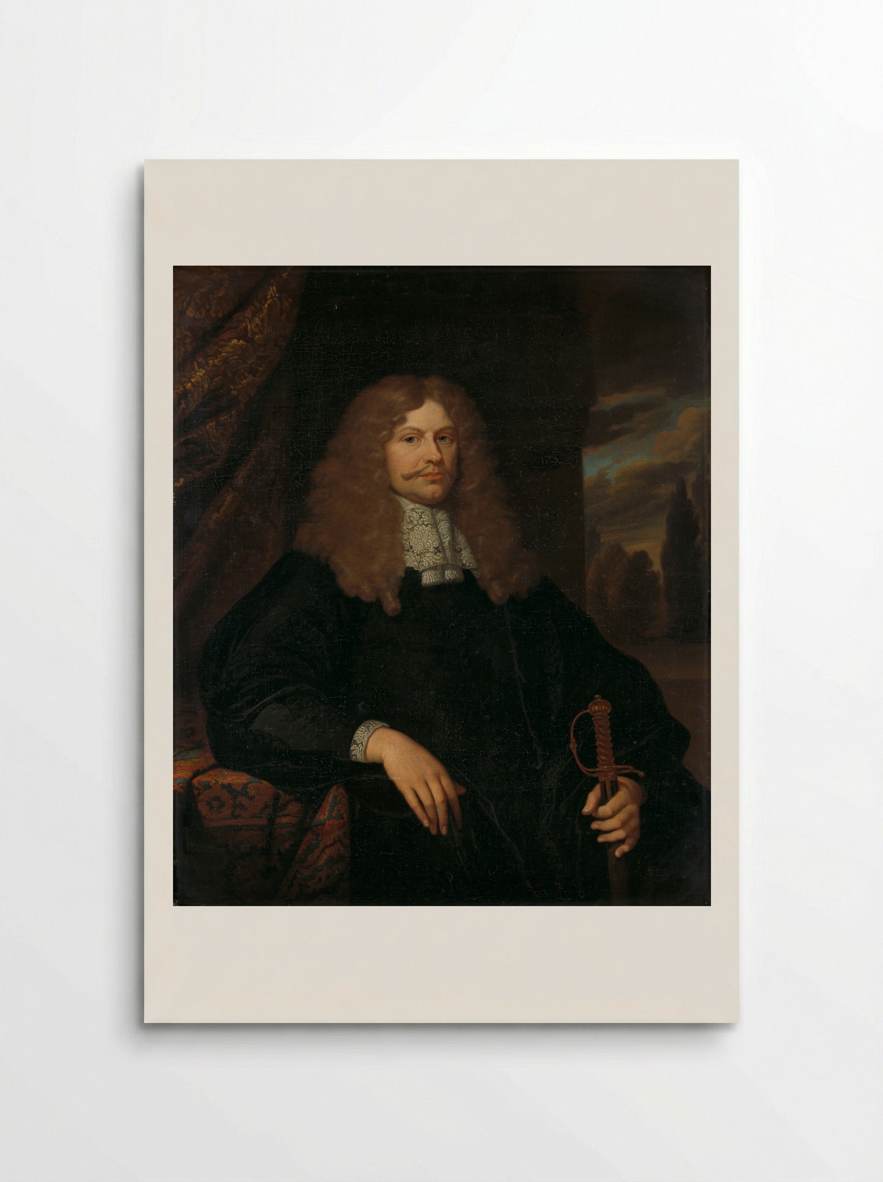 Cornelis Backer (1633-81), Raad, Schepen en Kolonel der Burgerij te Amsterdam - Caspar Netscher - Poster