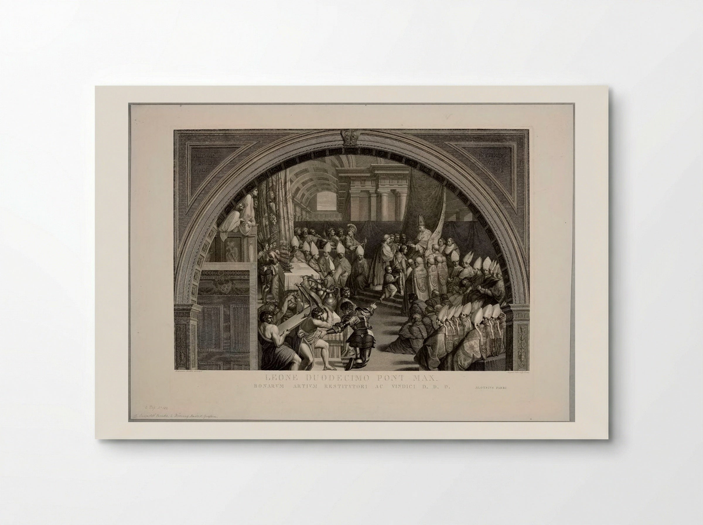Coronation of Charlemagne - Luigi Fabri - Poster