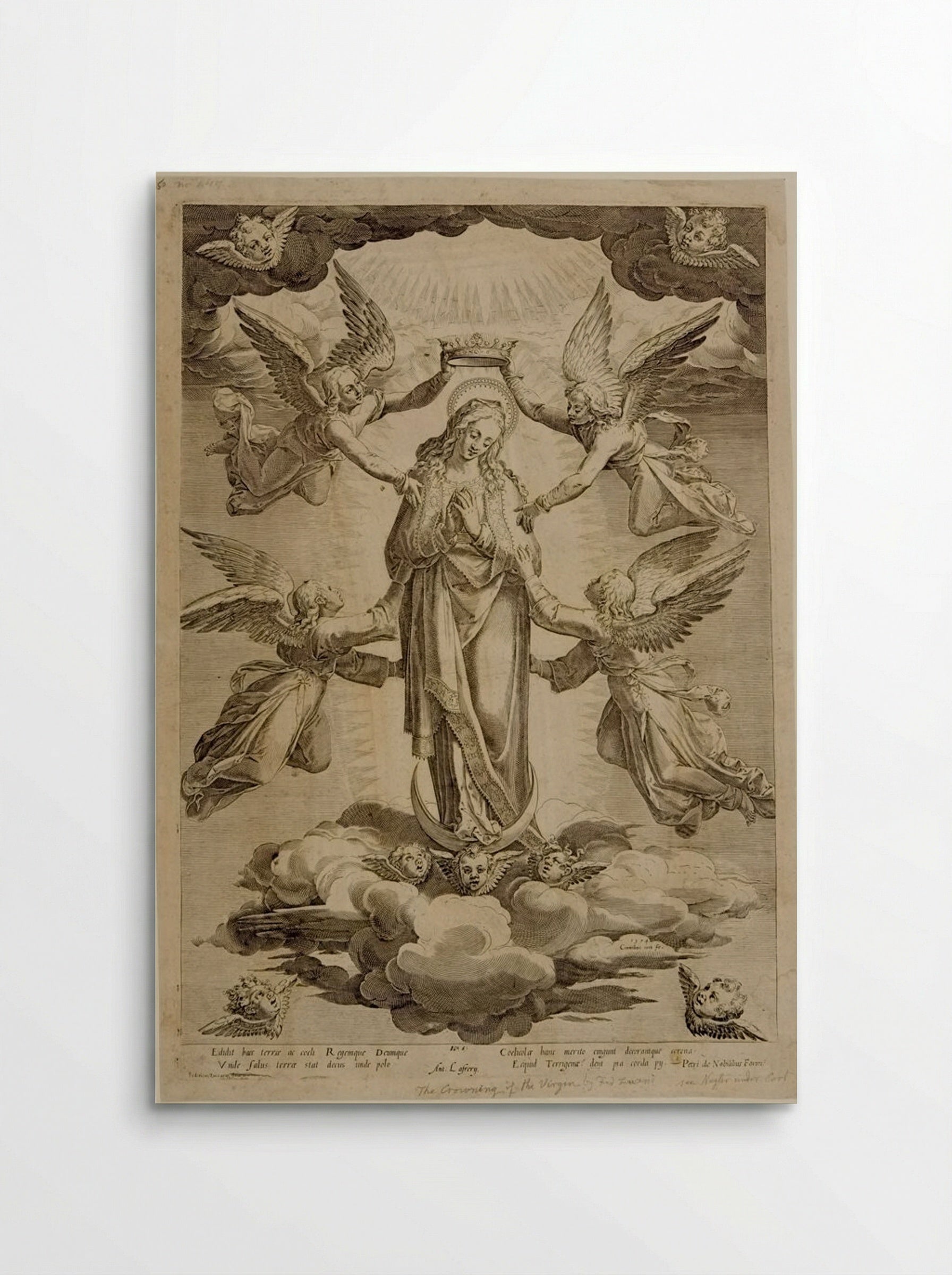 Coronation of the Virgin - Cornelis Cort - Poster