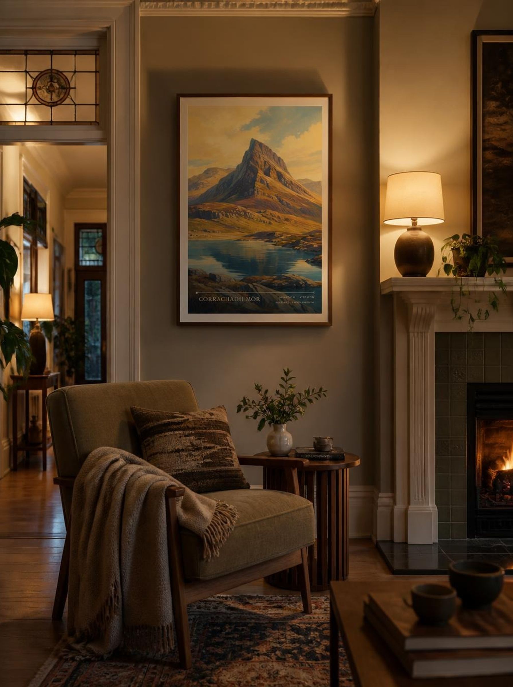 Corrachadh Mòr Highland United Kingdom Travel Poster - Lifestyle