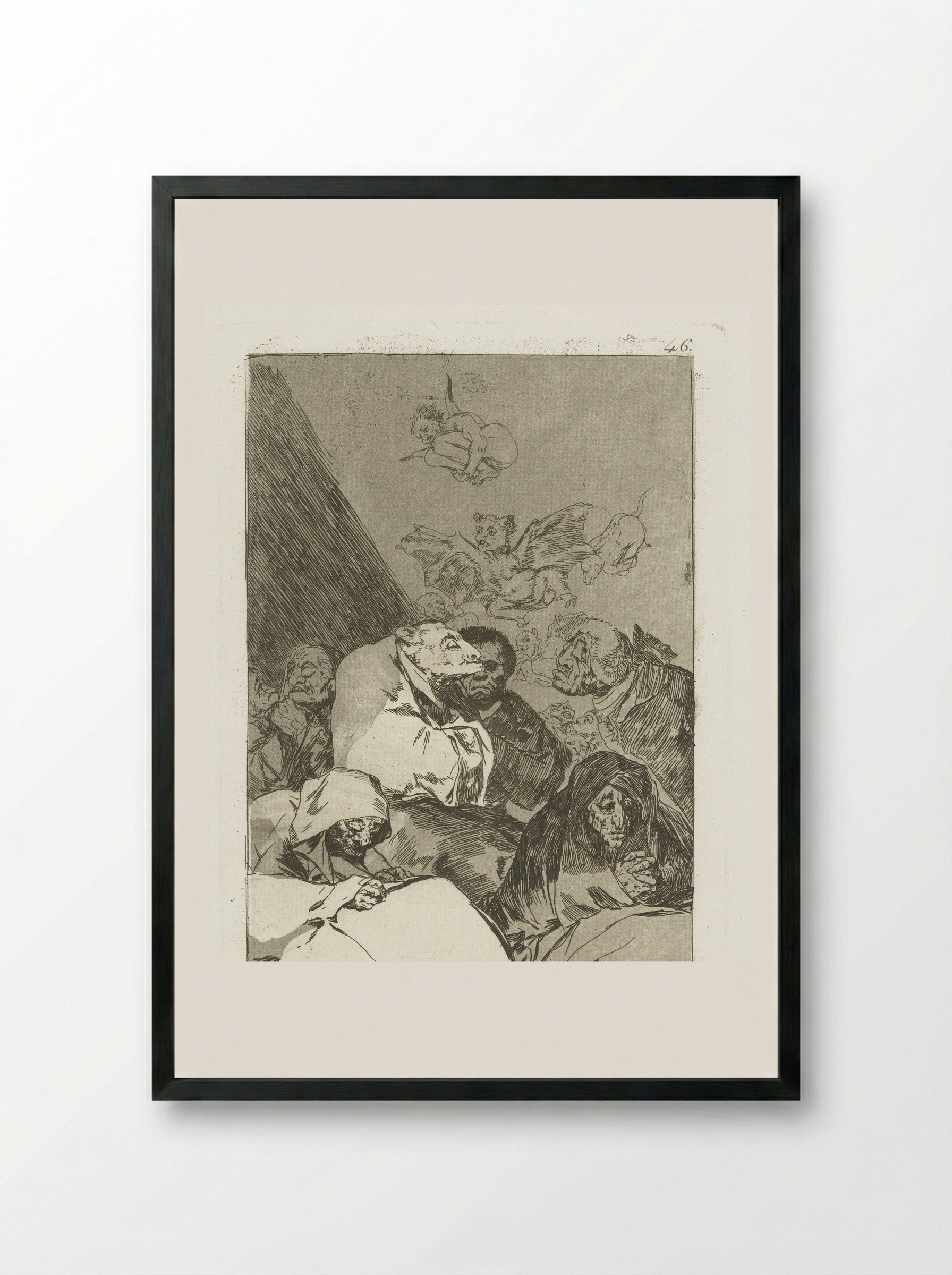 Correctie - Francisco de Goya - Framed Print Black