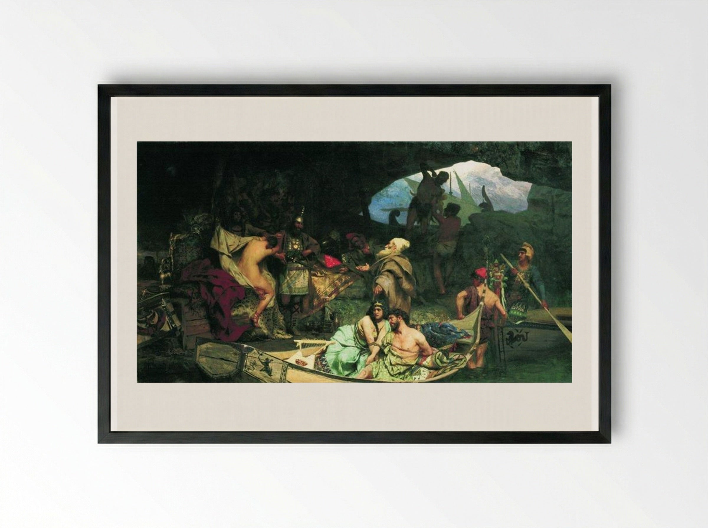 Corsairs - Henryk Siemiradzki - Framed Print Black