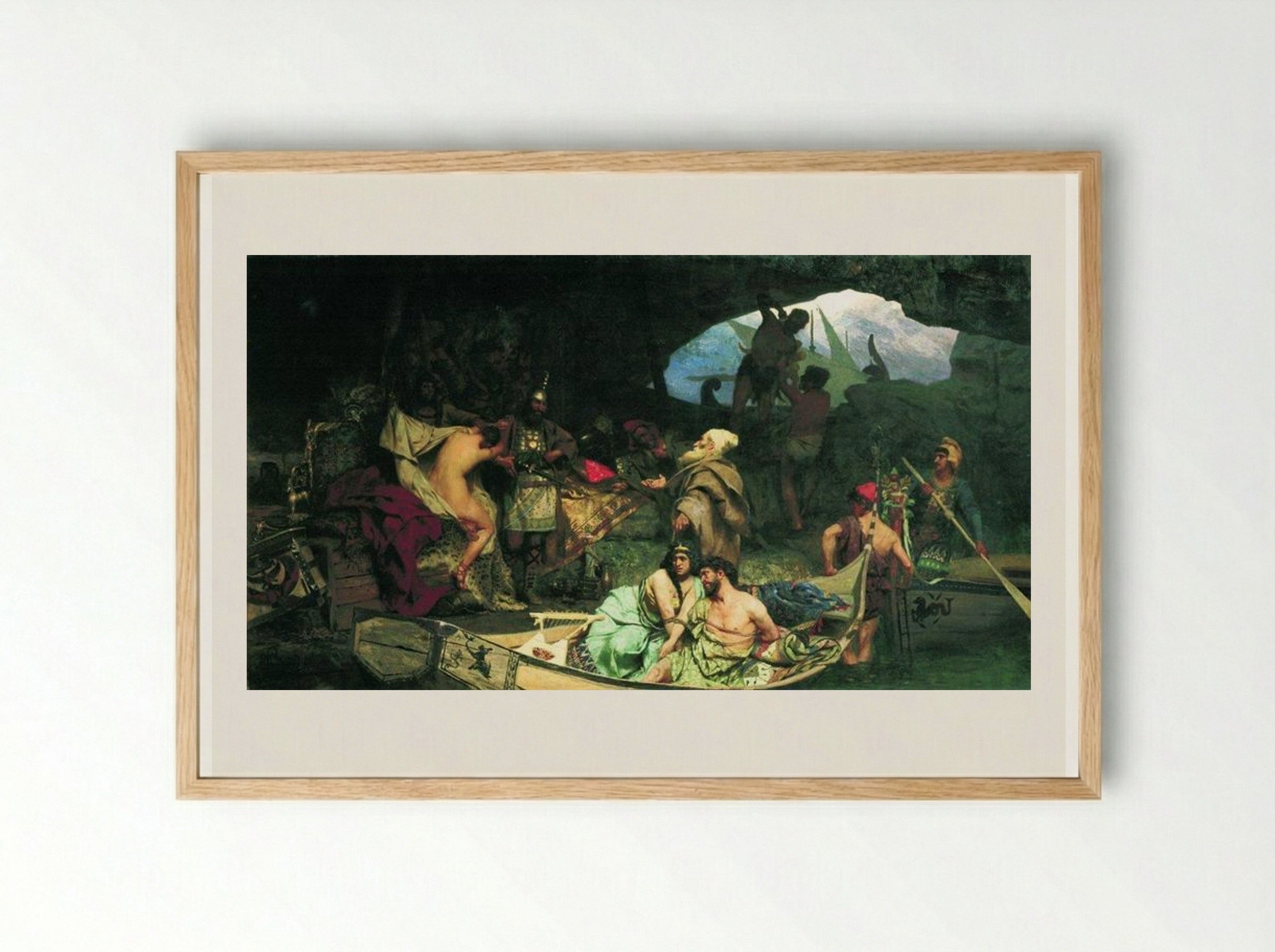 Corsairs - Henryk Siemiradzki - Framed Print Wood