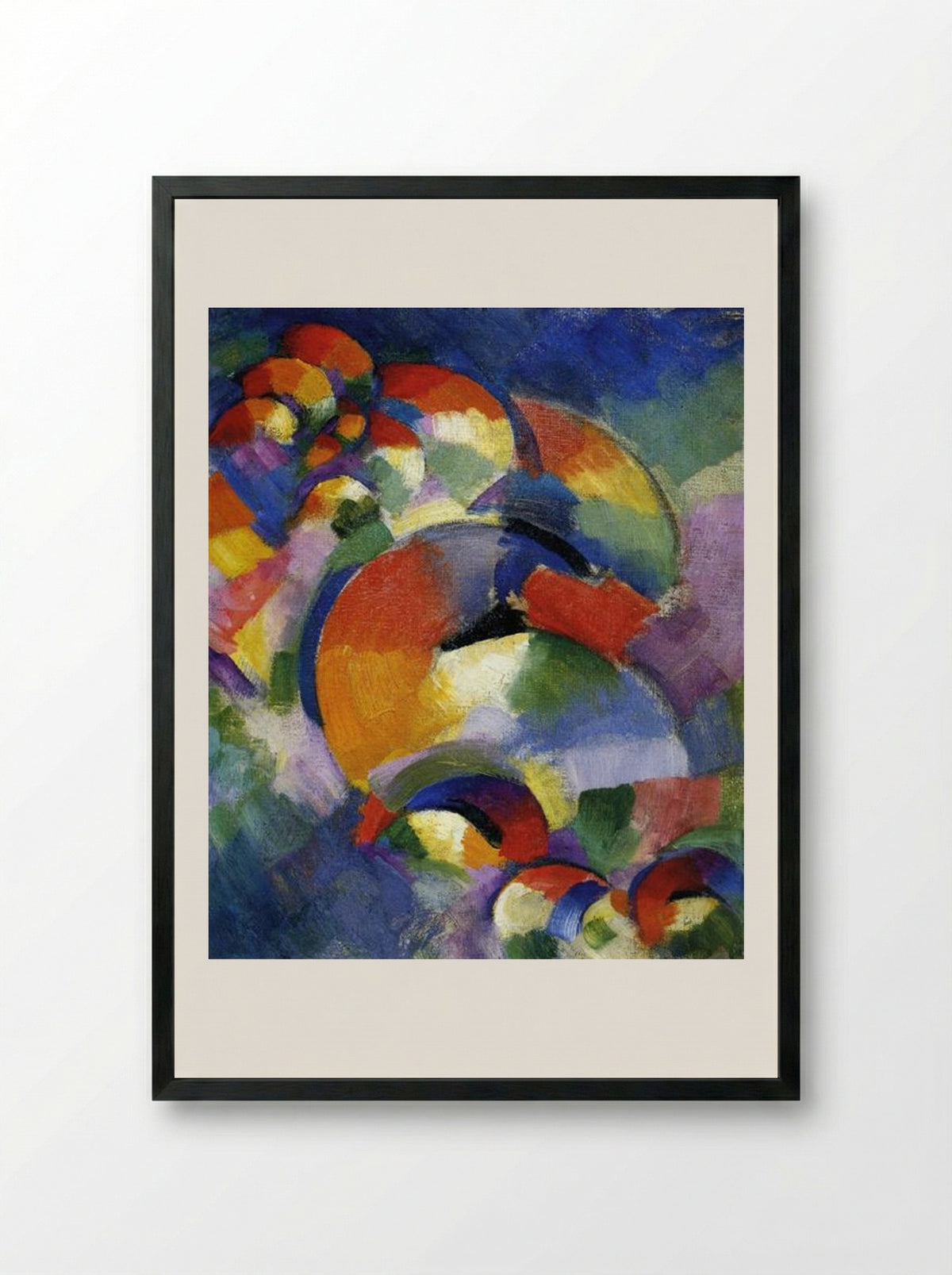 Cosmic Synchromy - Morgan Russell - Framed Print Black