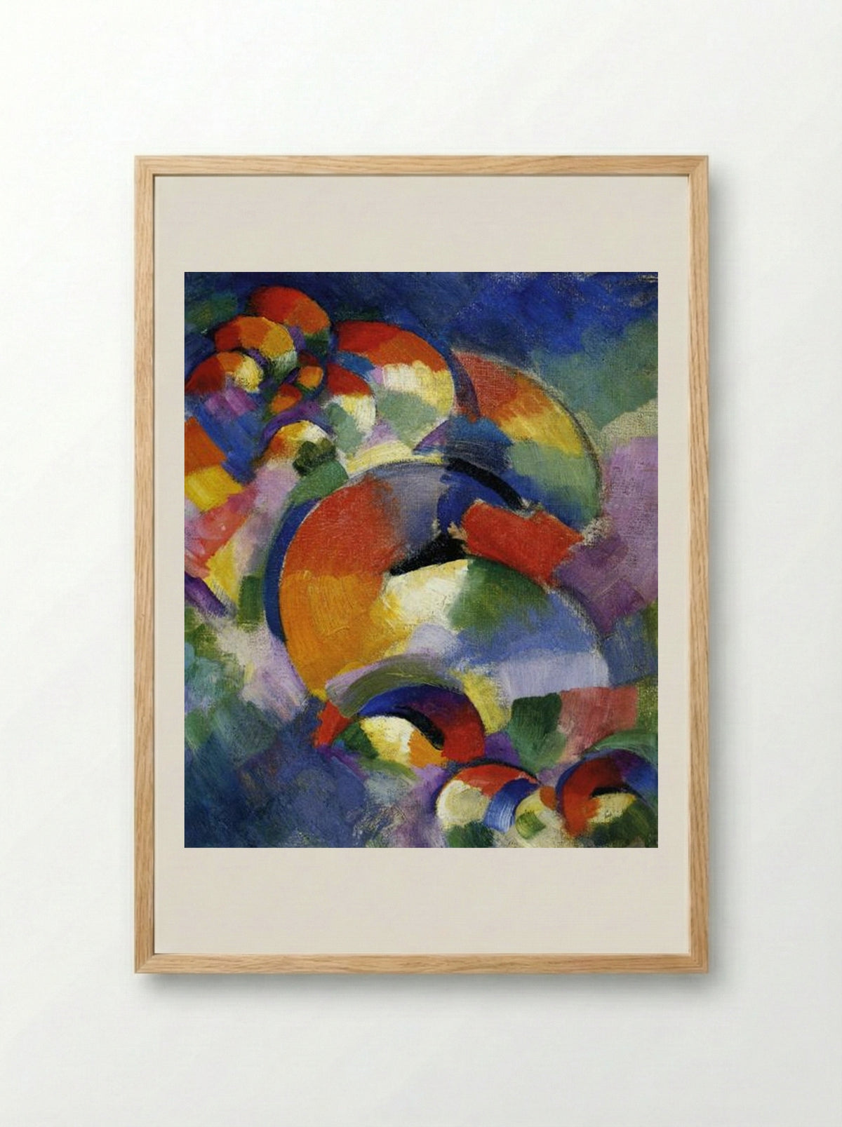 Cosmic Synchromy - Morgan Russell - Framed Print Wood