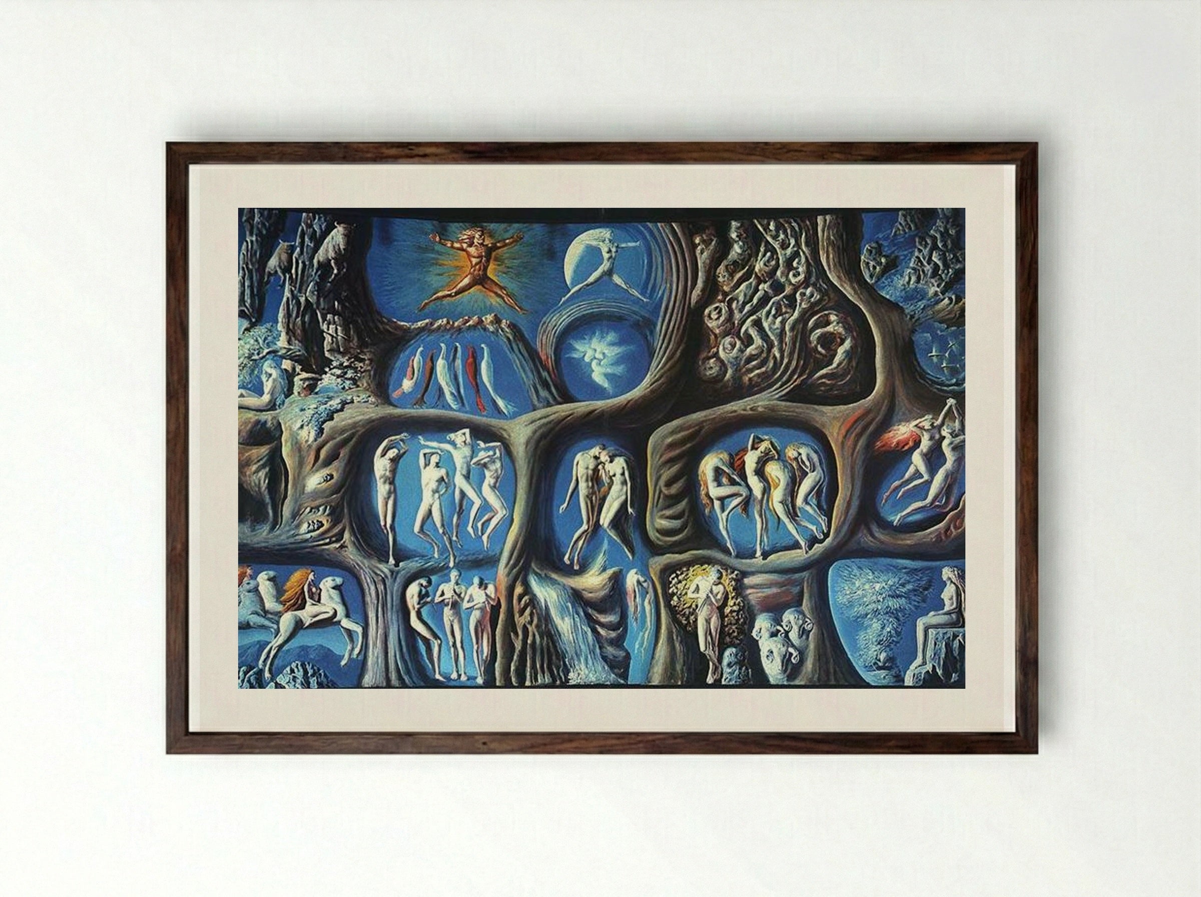 Cosmic Wedding - Sabin Balasa - Framed Print Dark Wood