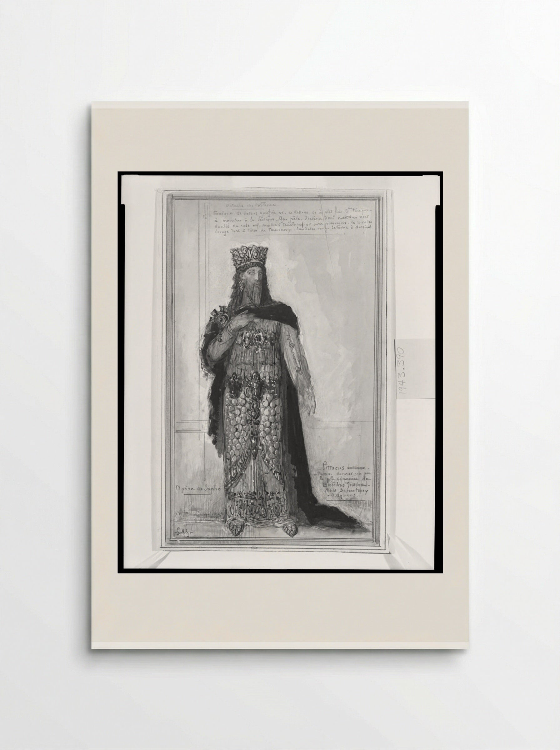 Costume Design for Pittacus the Tyrant - Gustave Moreau - Poster