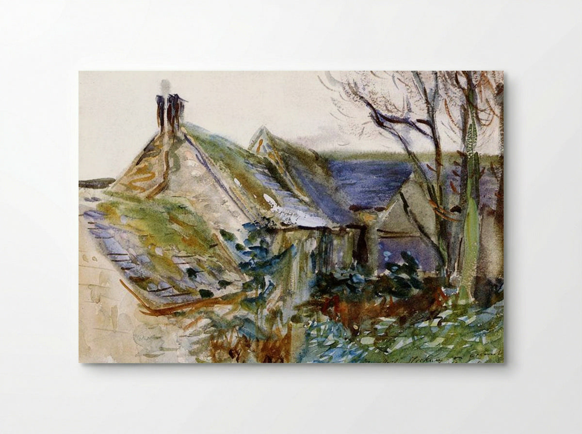 Cottage at Fairford, Gloucestershire - John Singer Sargent - Poster