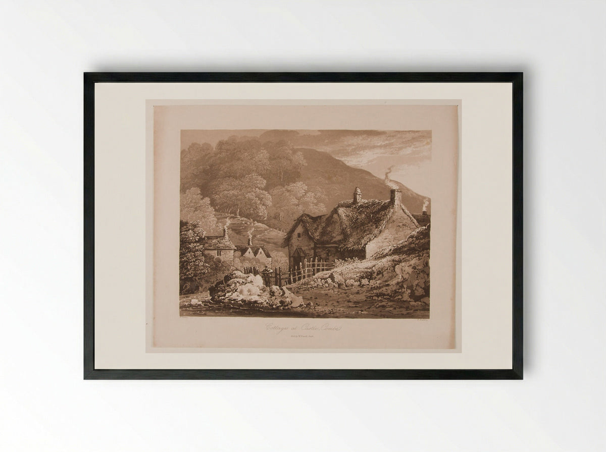 Cottages at Castle-Combe - Thales Fielding - Framed Print Black