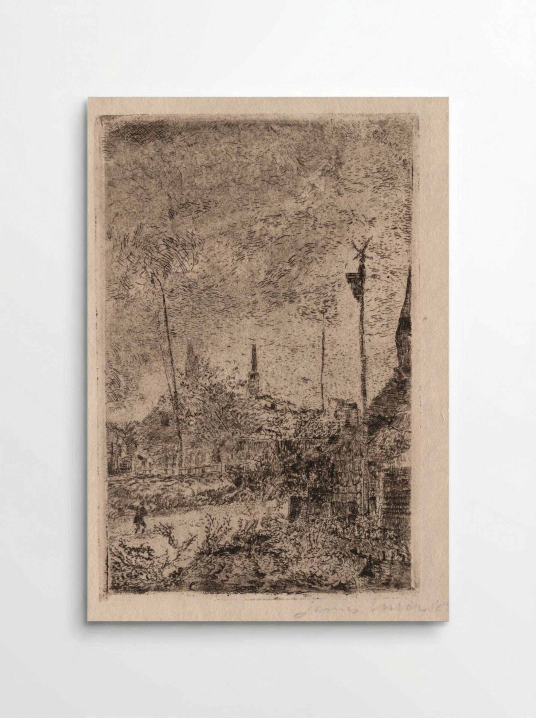 Cottages - James Ensor - Poster