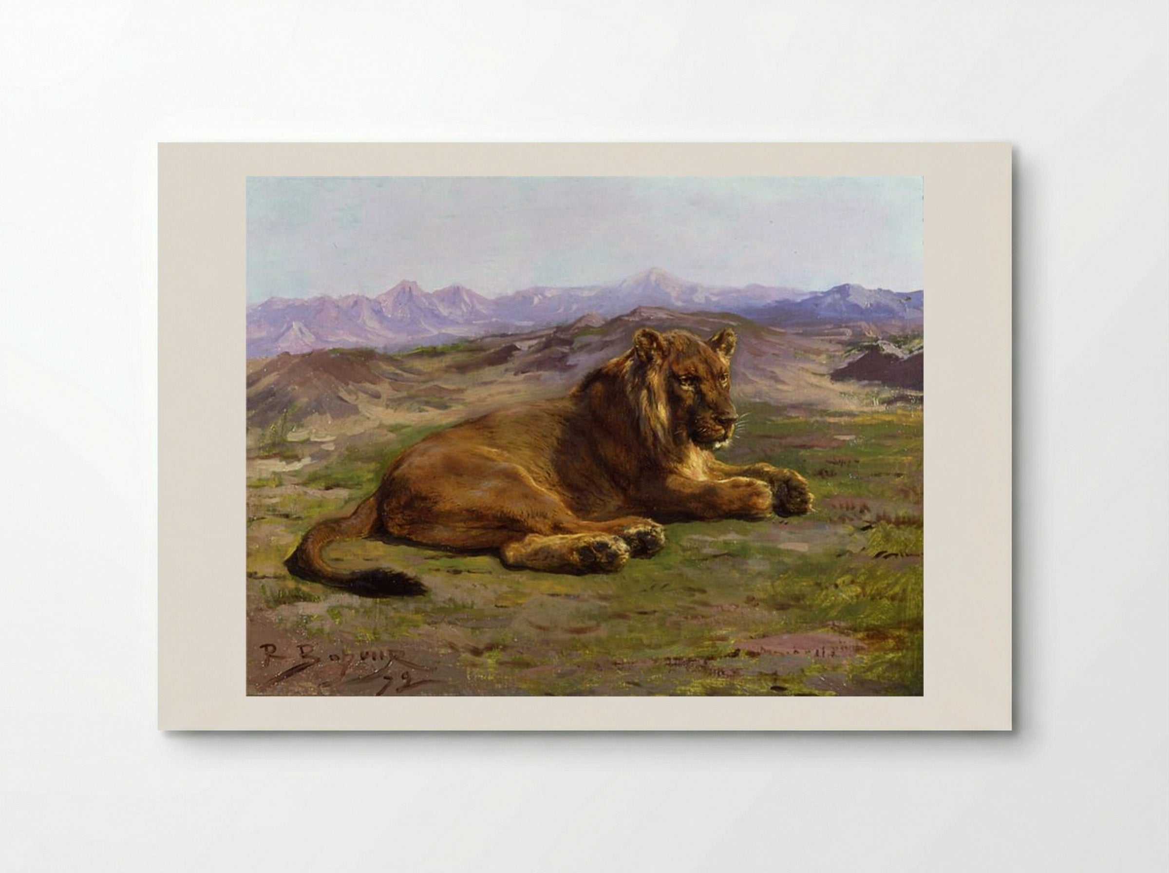 Couching Lion - Rosa Bonheur - Poster
