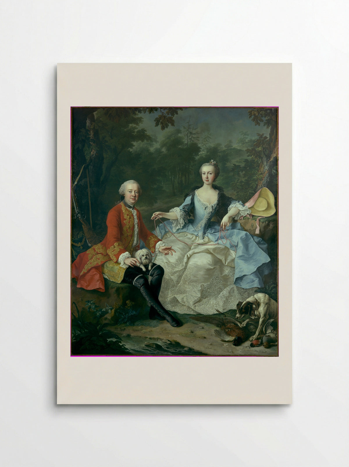 Count Giacomo Durazzo and Ernestine Aloisia Ungnad von Weissenwolff - Martin van Meytens the Younger - Poster