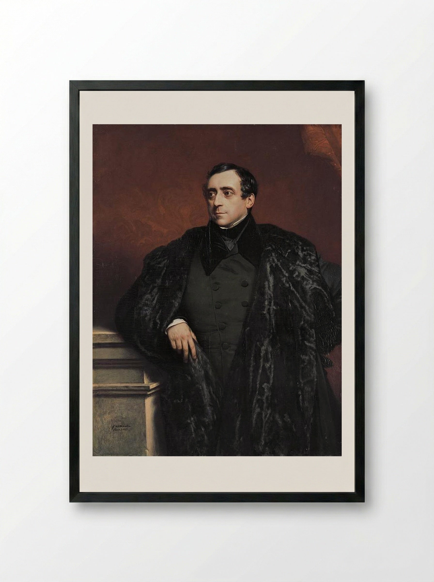 Count Jenison Walworth - Franz Xaver Winterhalter - Framed Print Black