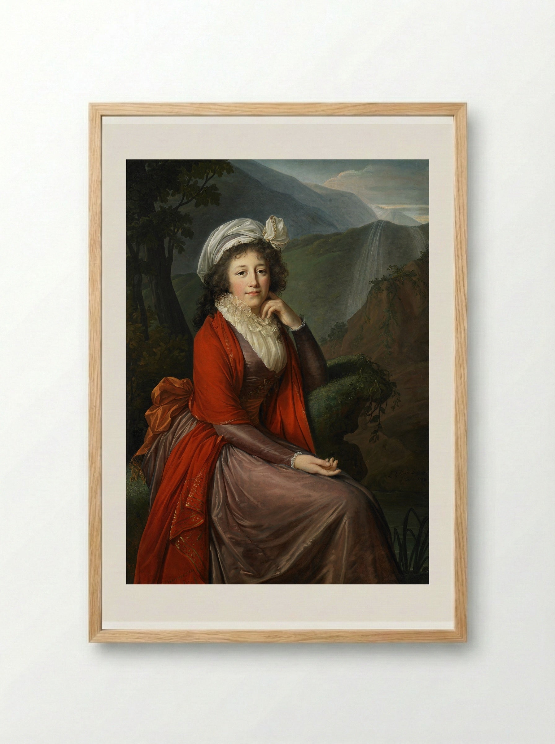 Countess Bucquoi - Louise Elisabeth Vigée Le Brun - Framed Print Wood