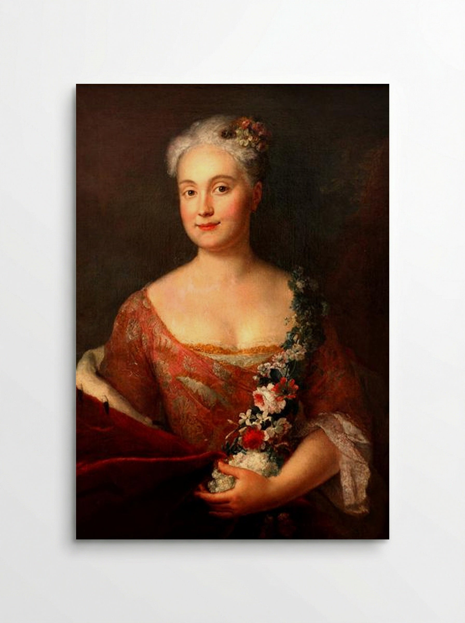 Countess Friederike von Ansbach - Antoine Pesne - Poster