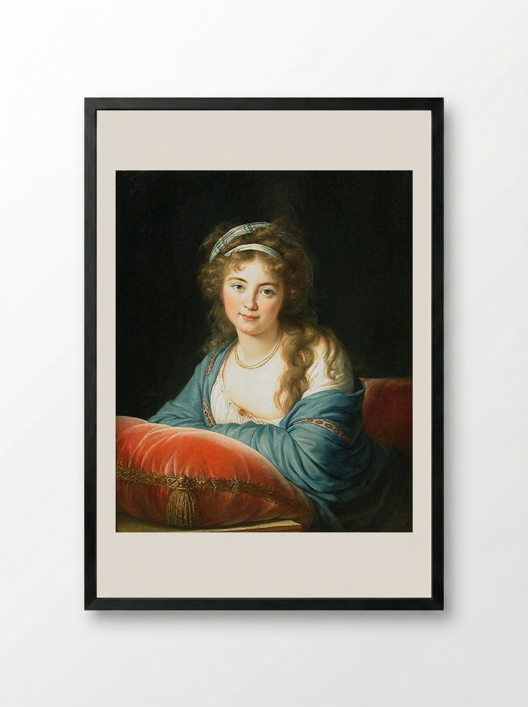 Countess Skavronskaia - Louise Elisabeth Vigée Le Brun - Framed Print Black
