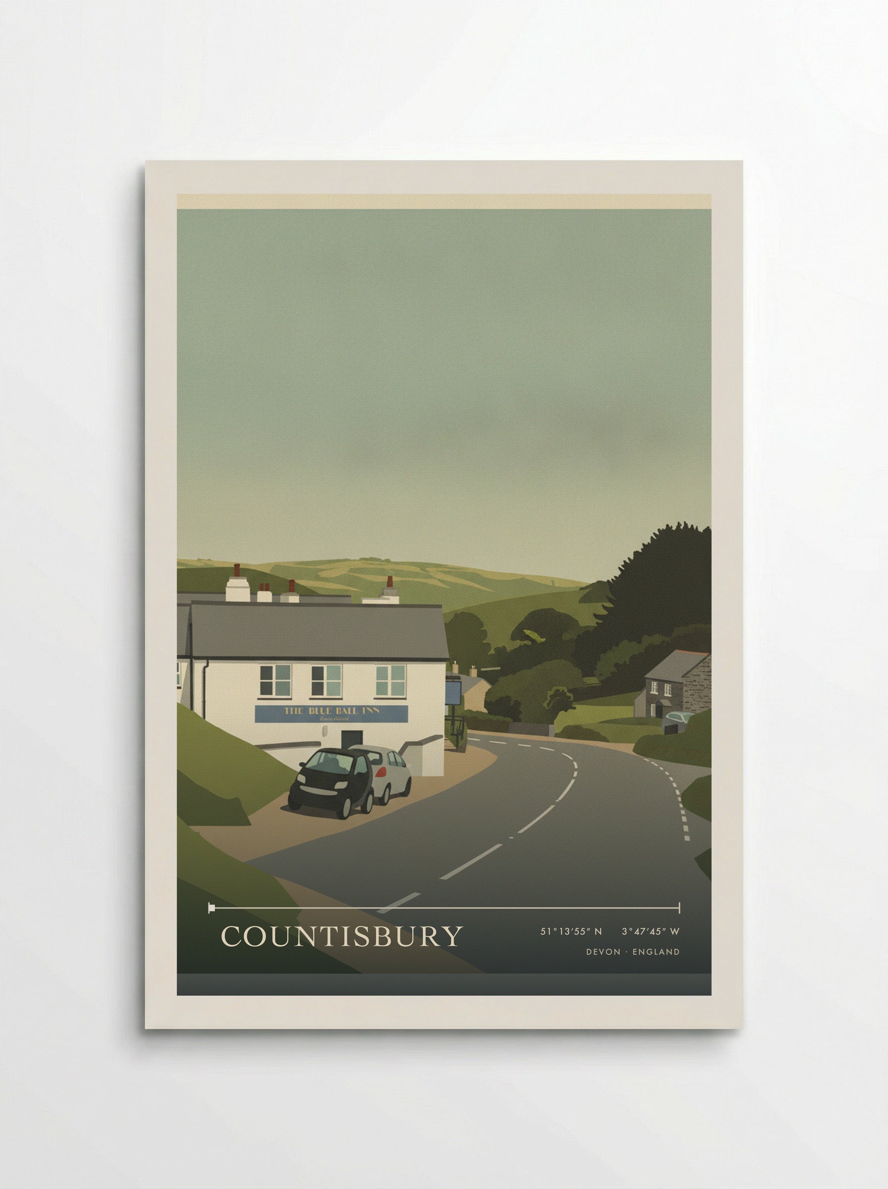 Countisbury Devon England Travel Poster - Poster