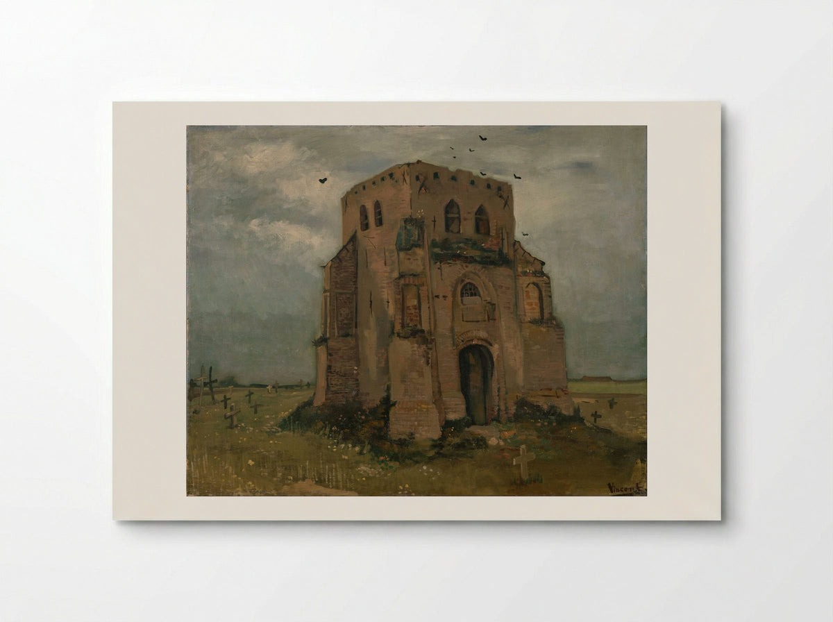 Country Churchyard and Old Church Tower - Vincent van Gogh - Poster