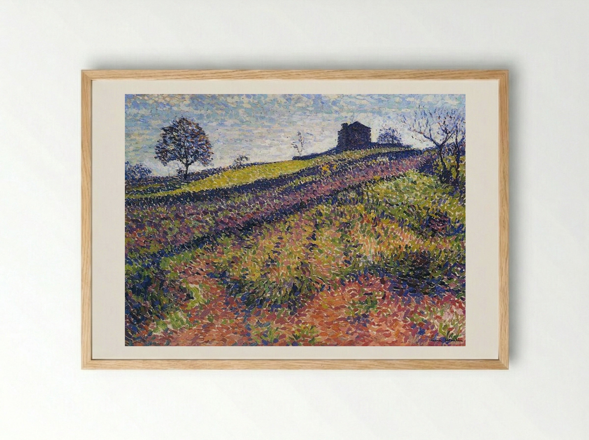Country House - Henri Martin - Framed Print Wood