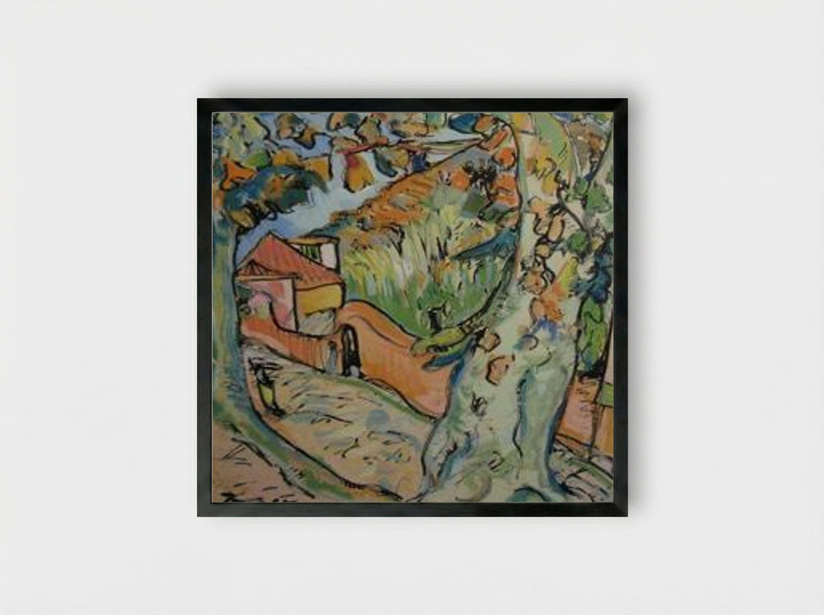 Country Road, Madeira - Irma Stern - Framed Print Black