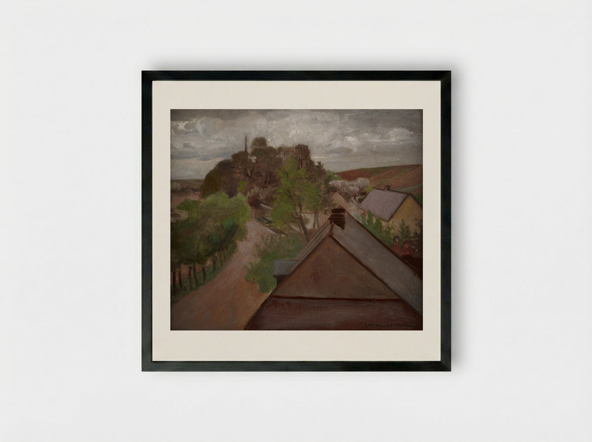 Country - Jacek Malczewski - Framed Print Black