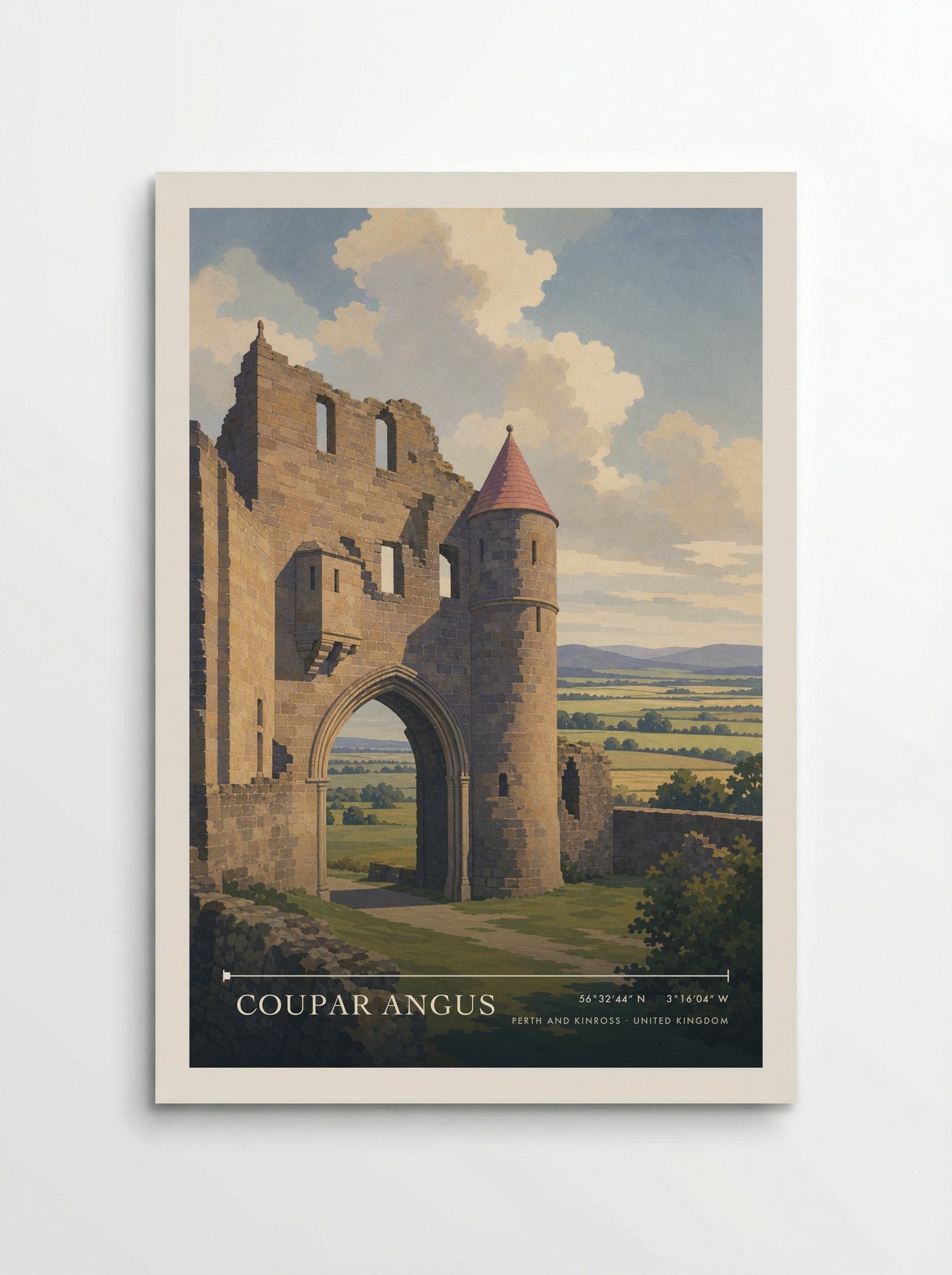 Coupar Angus Perth and Kinross United Kingdom Travel Poster - Poster