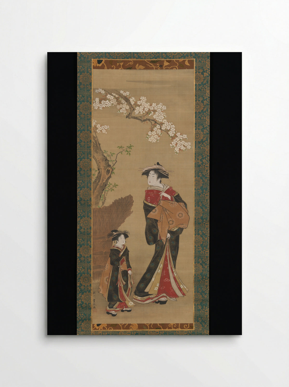 Courtesan and Attendant - Utagawa Toyoharu - Poster