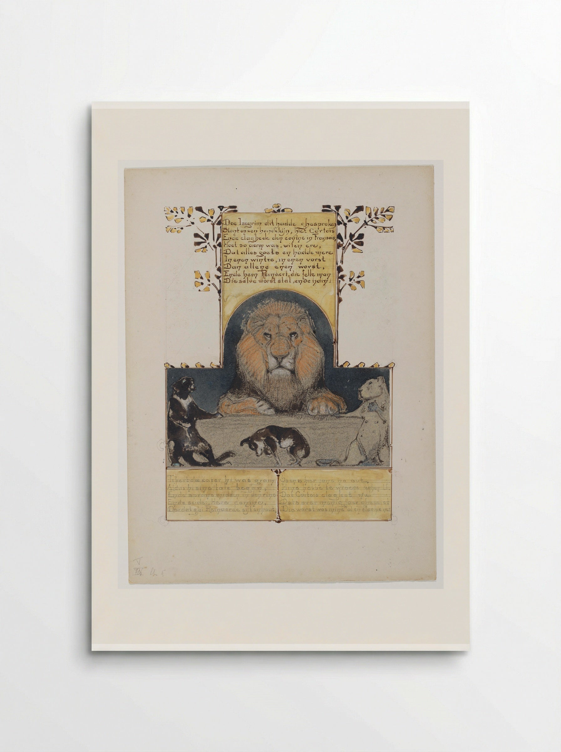 Courtois voor koning Nobel - Bernard Willem Wierink - Poster