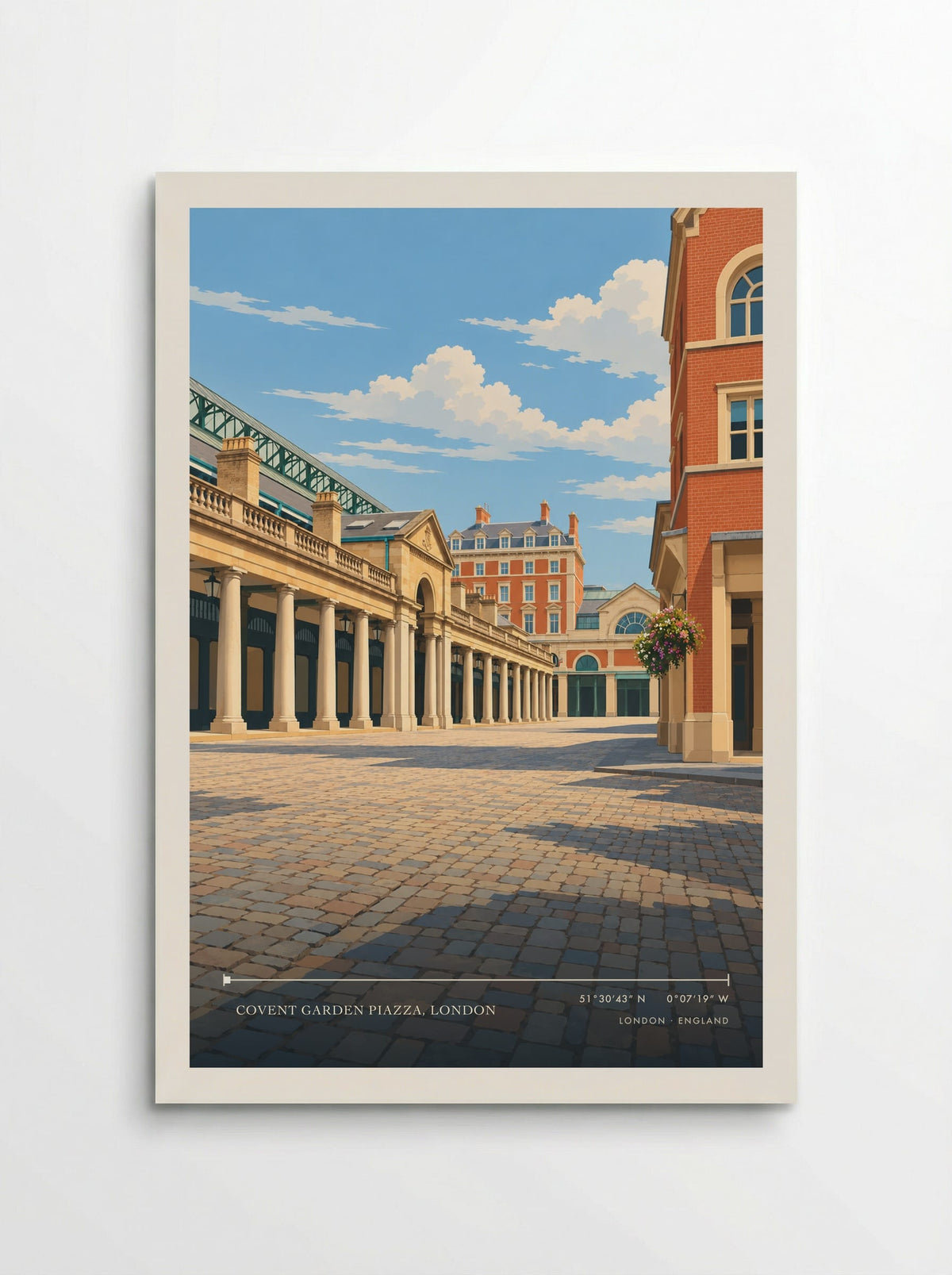Covent Garden Piazza, London | Travel Poster - Poster