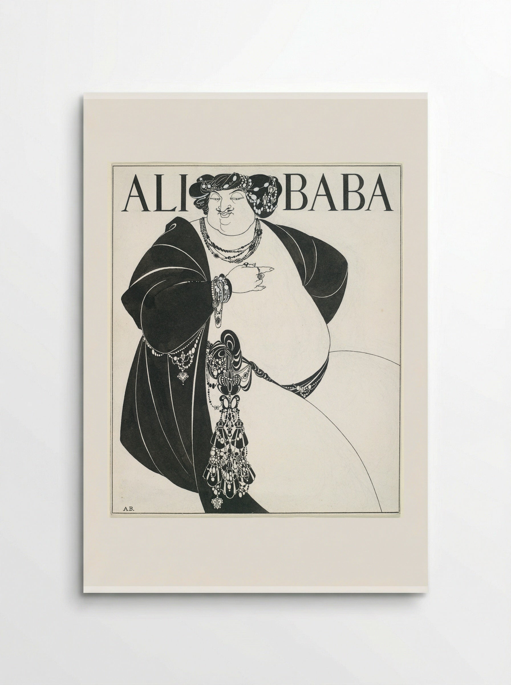 Cover Design for Ali Baba - Aubrey Vincent Beardsley - Poster