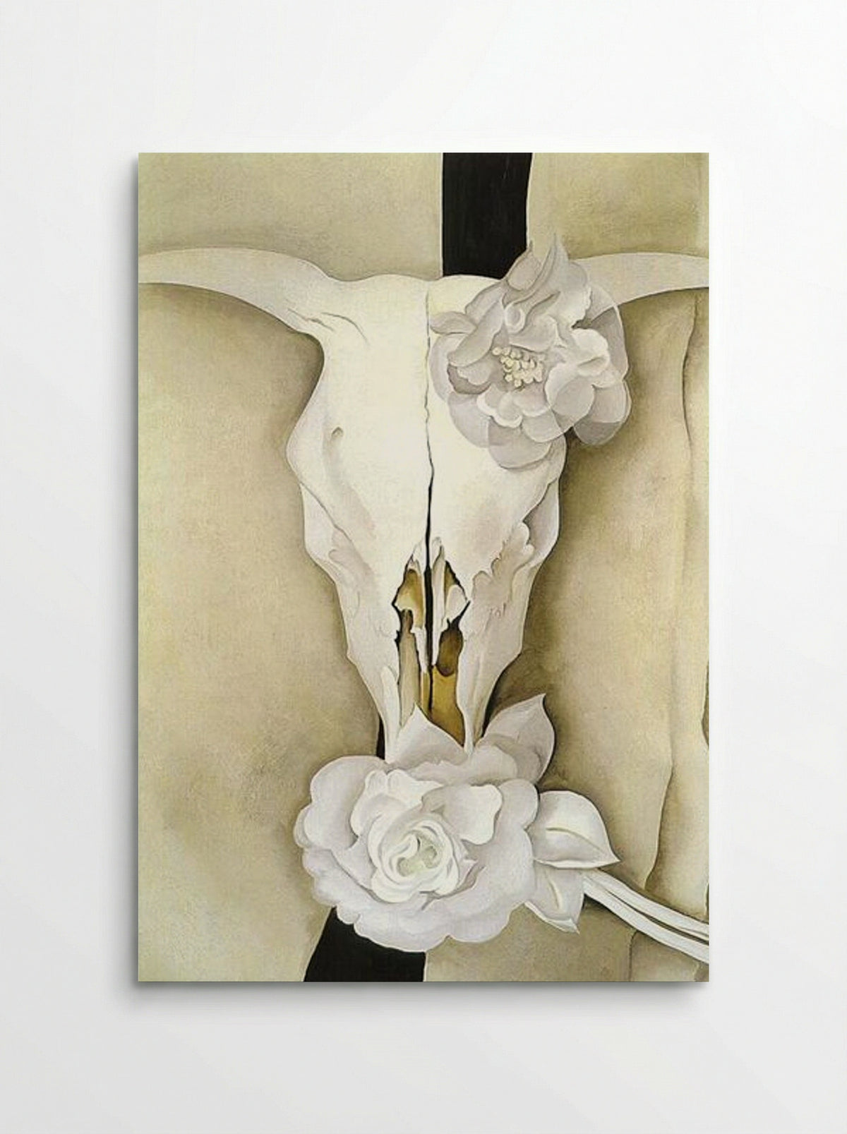 Cow's Skull with Calico Roses - Georgia O'Keeffe - Poster