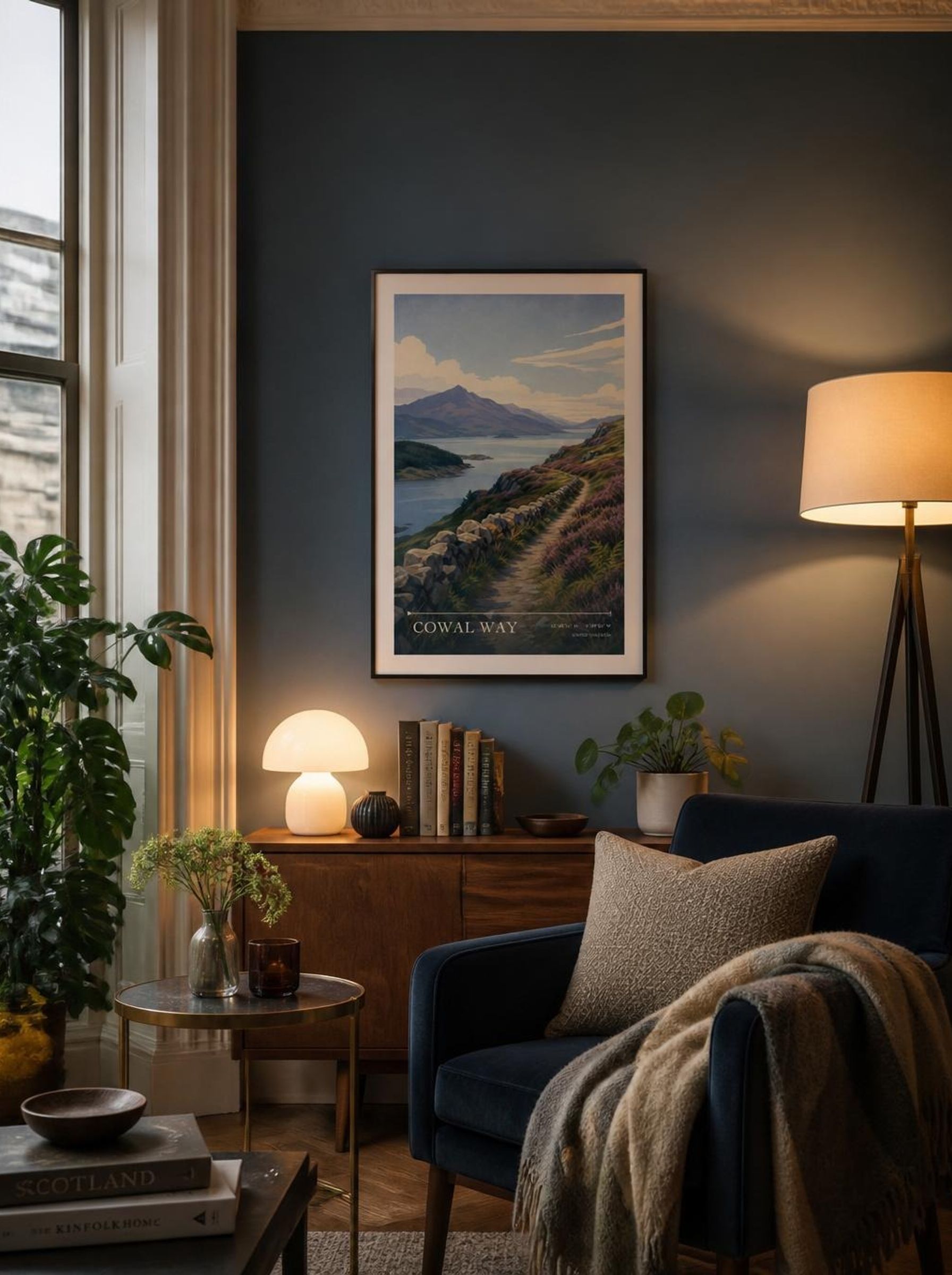 Cowal Way United Kingdom Travel Poster - Lifestyle