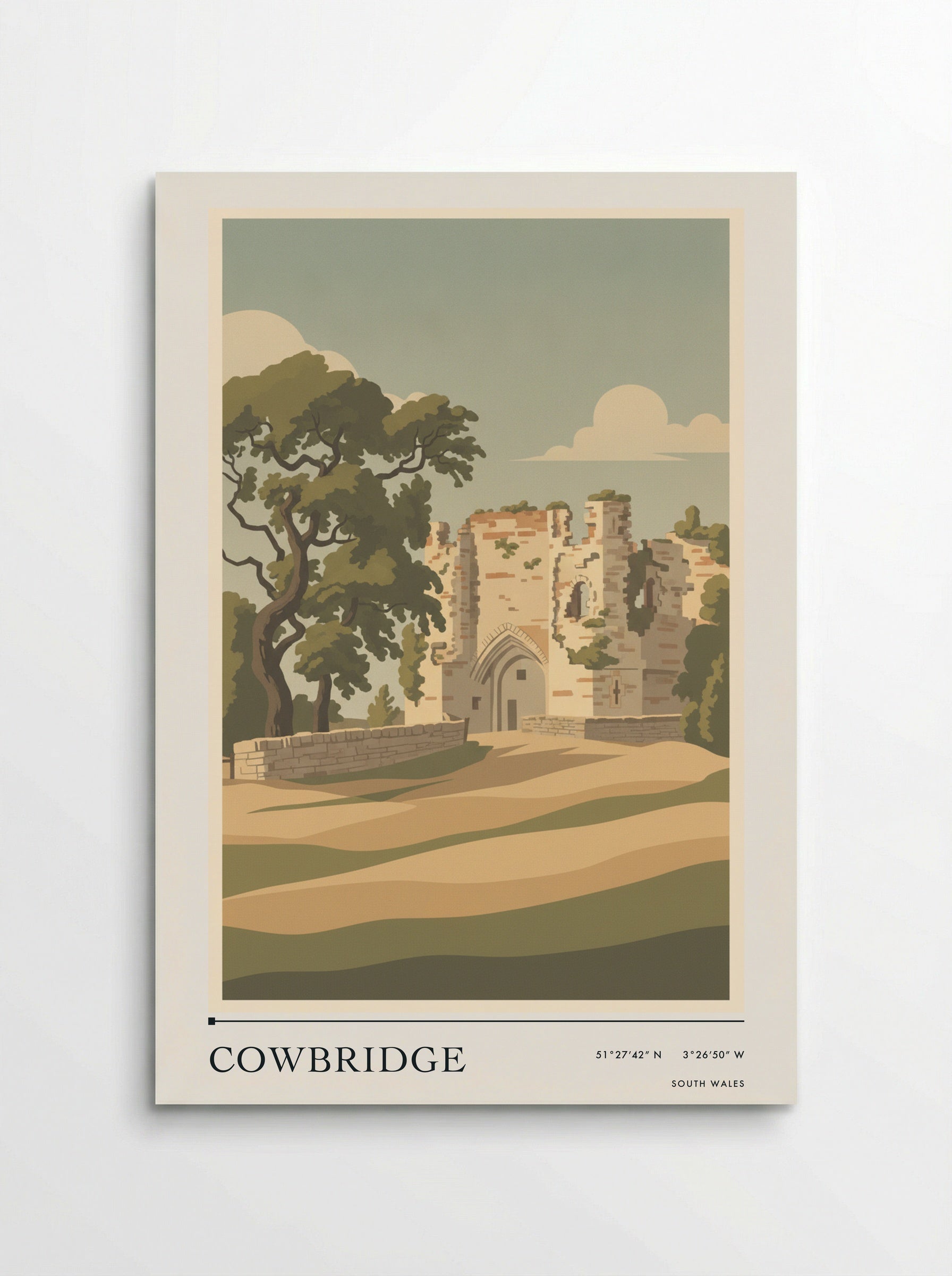 Cowbridge South Wales Wales Travel Poster - Poster