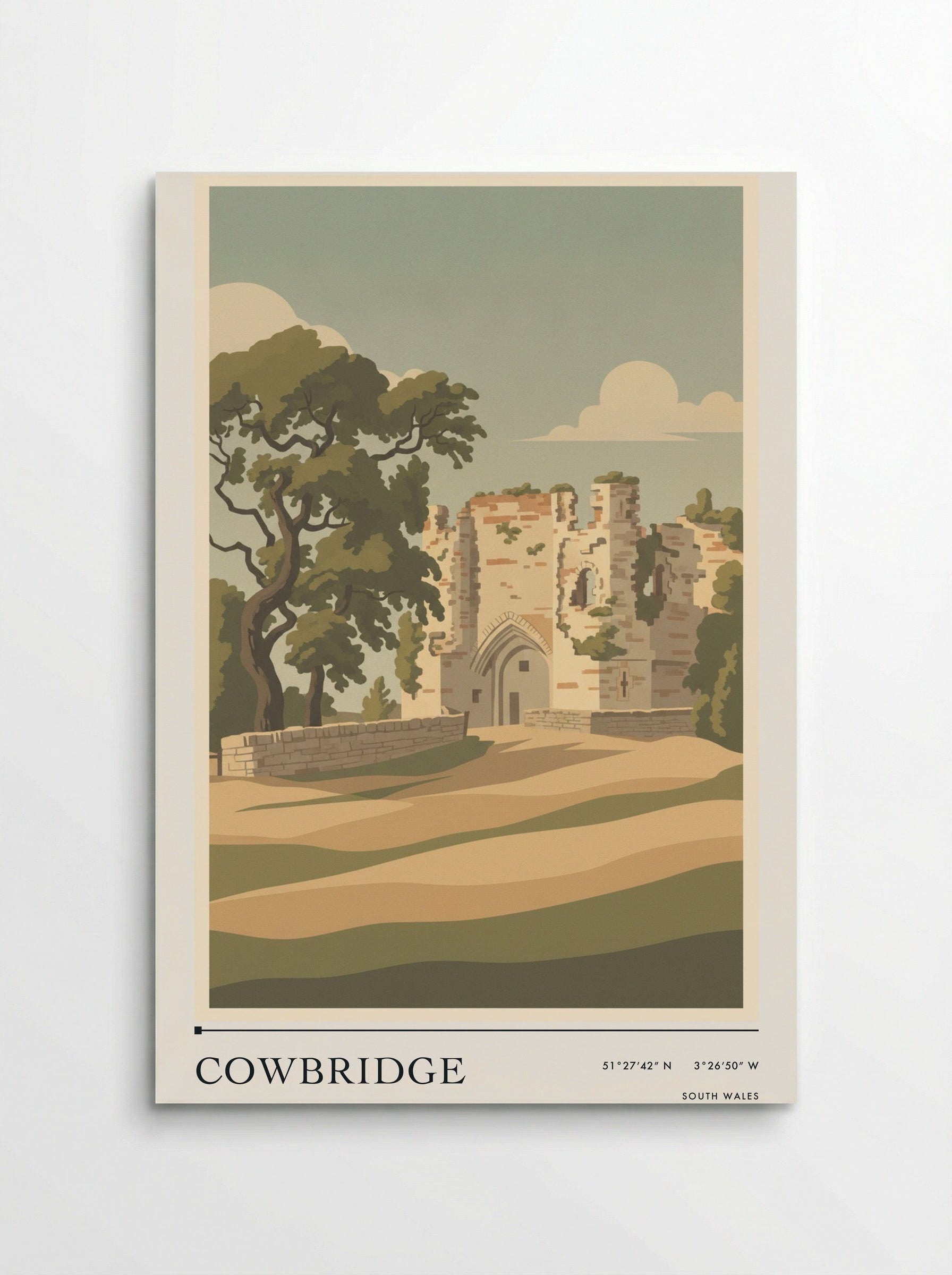 Cowbridge South Wales Wales Travel Poster - Poster