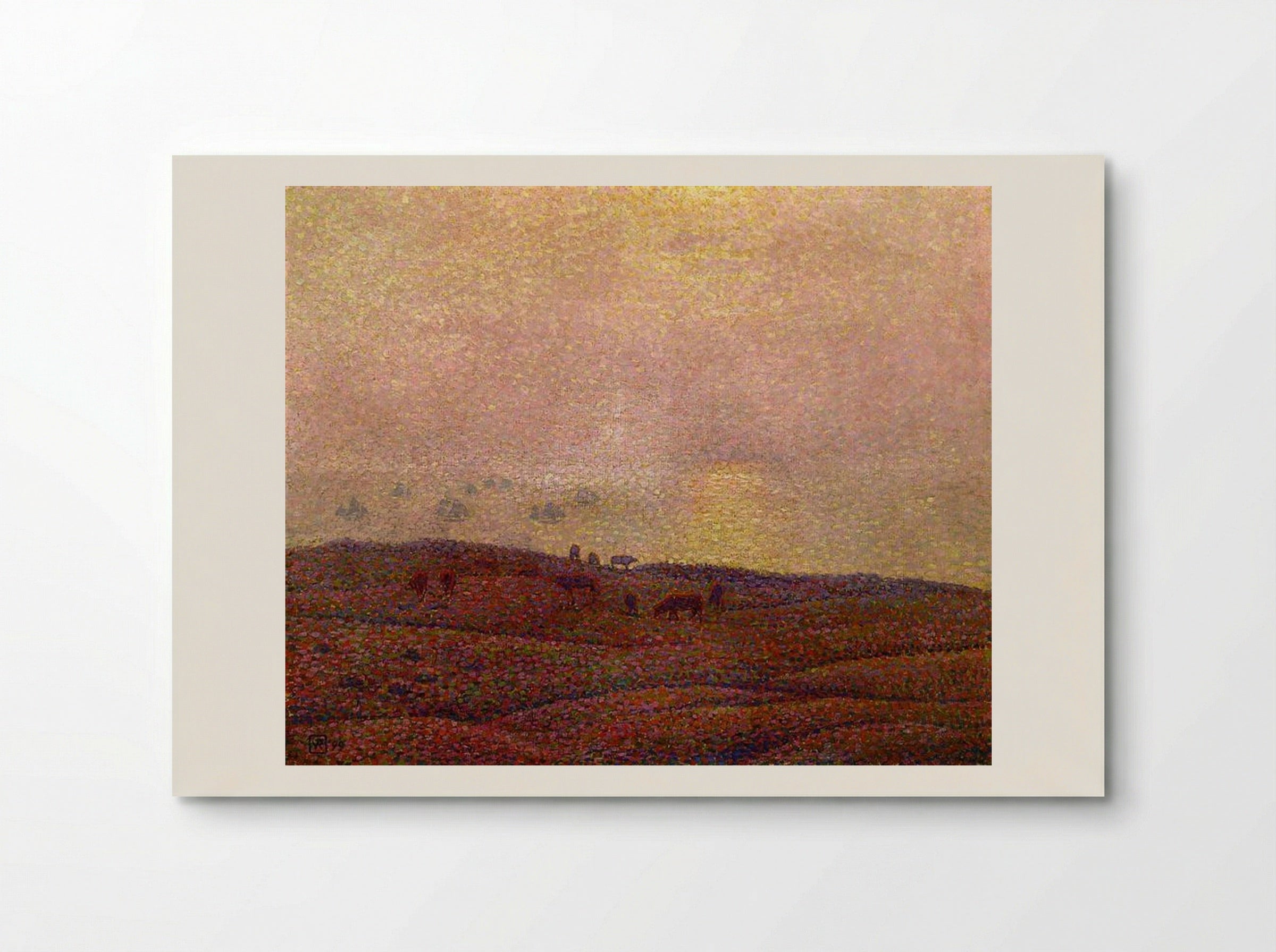 Cows in a Landscape - Théo van Rysselberghe - Poster