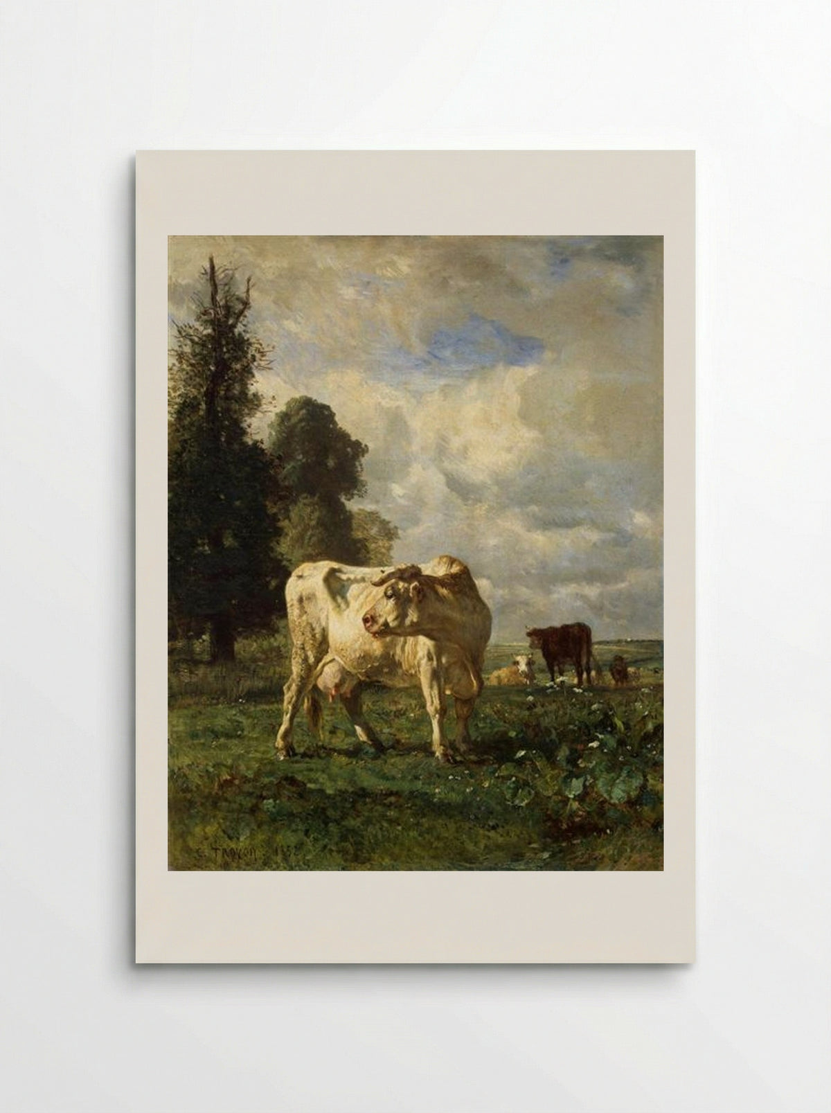 Cows in the Field - Constant Troyon - Poster