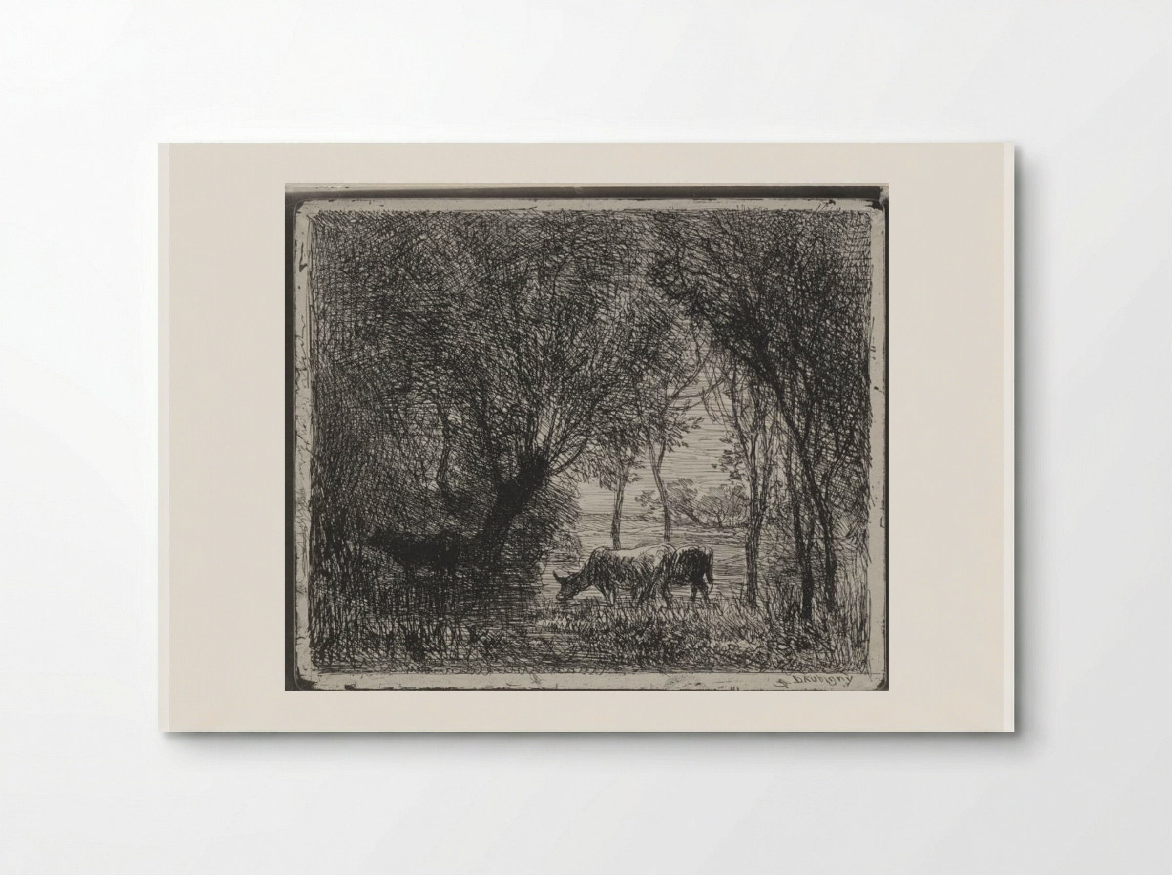 Cows in the Woods - Charles François Daubigny - Poster