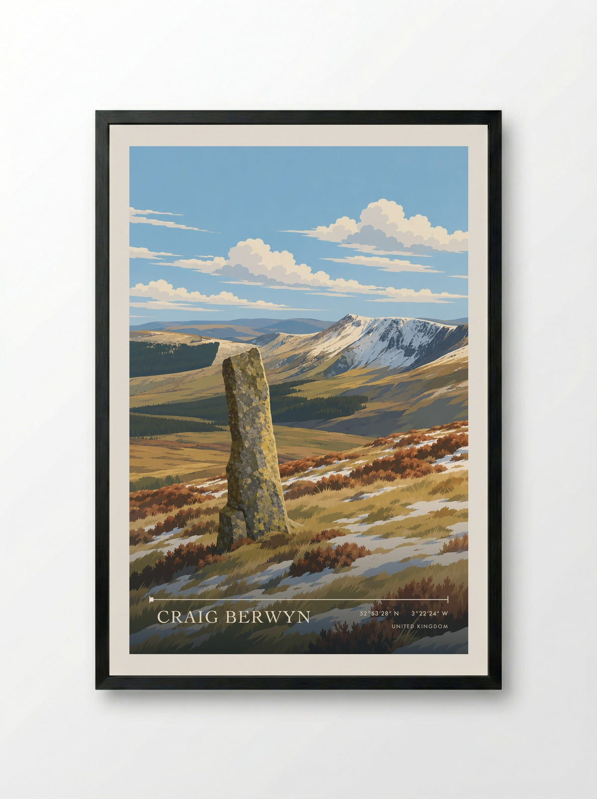 Craig Berwyn | Travel Poster - Framed Print Black