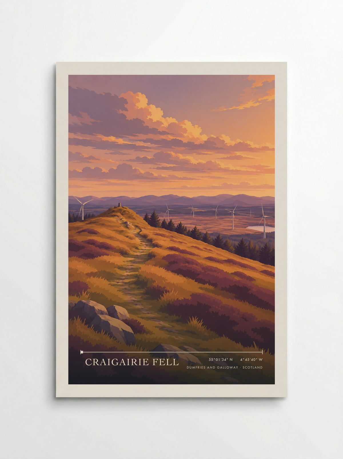 Craigairie Fell, Dumfries and Galloway | Travel Poster - Poster