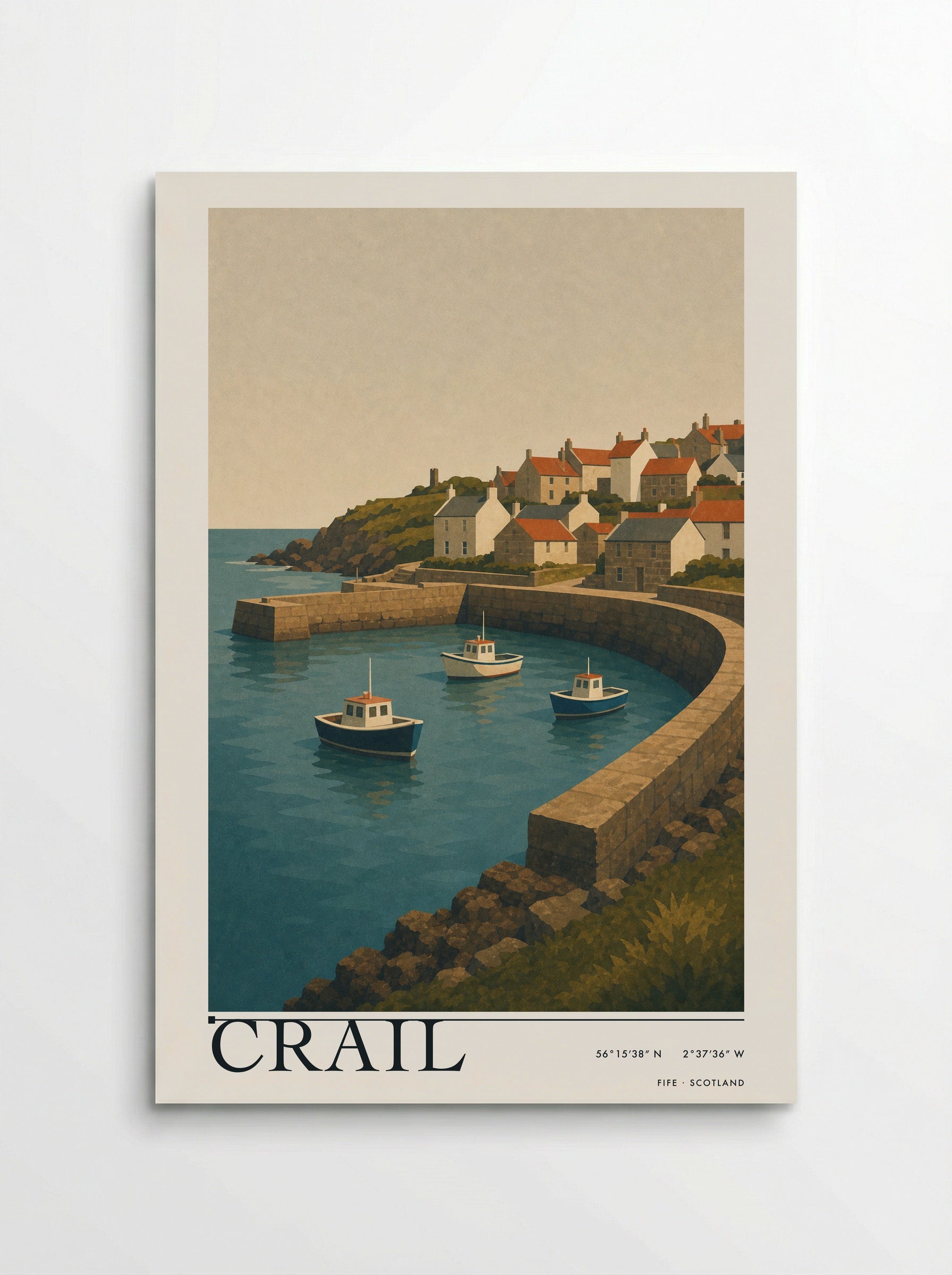 Crail Fife Travel Poster - Poster