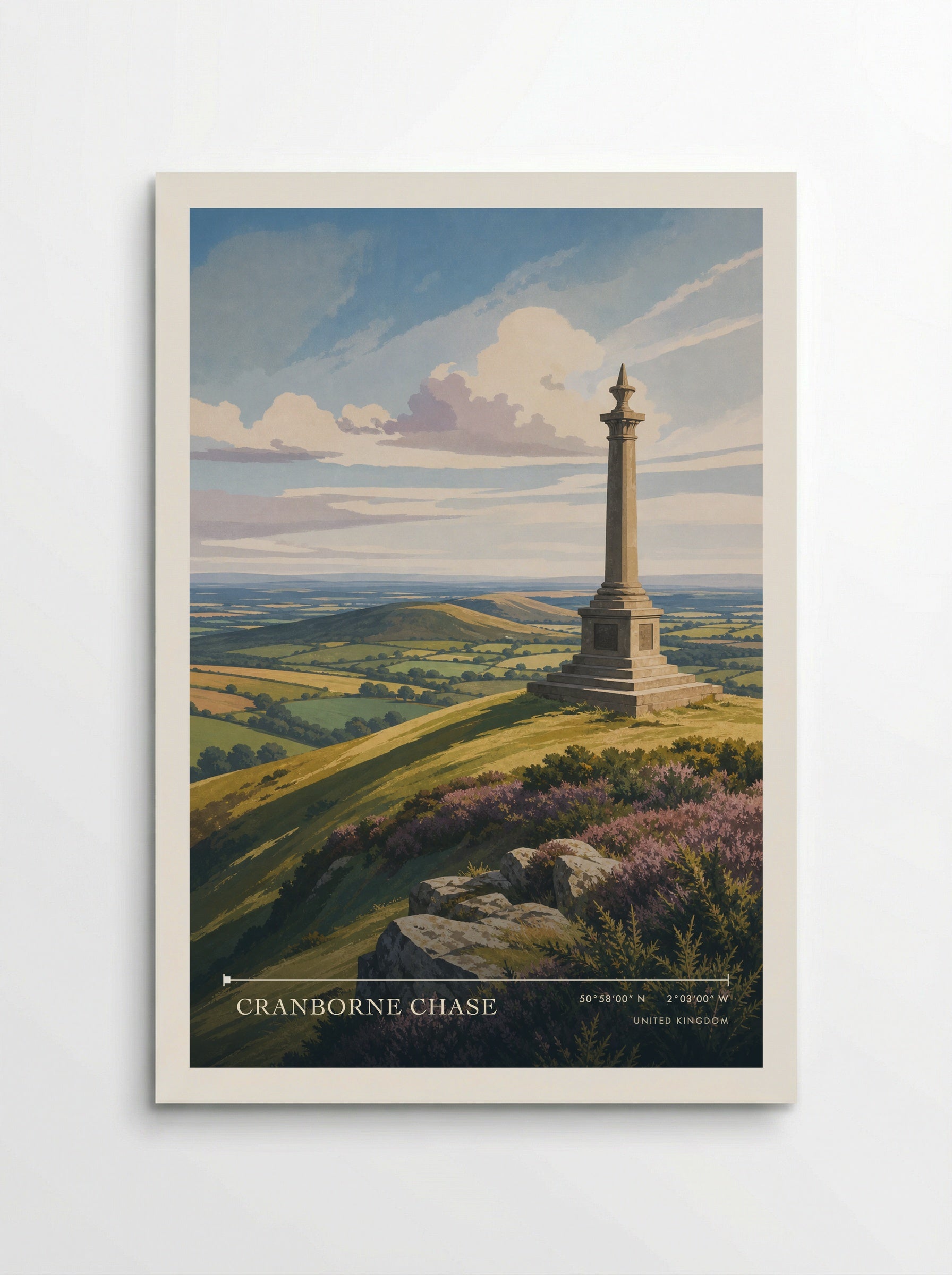 Cranborne Chase United Kingdom Travel Poster - Poster