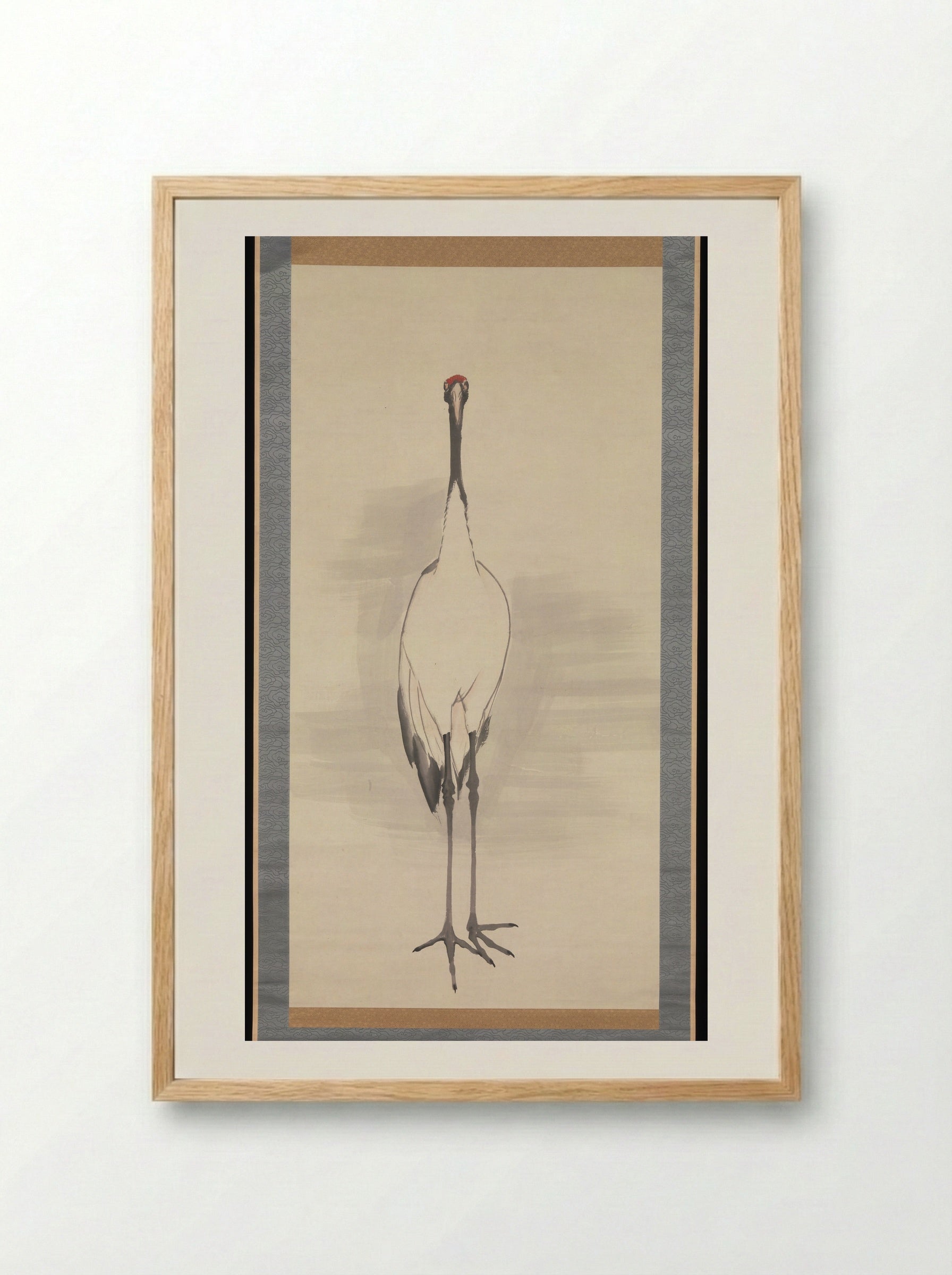 Cranes - Nagasawa Rosetsu - Framed Print Wood