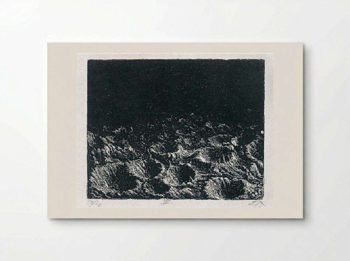 Crater field near Dontrien lit up by flares - Otto Dix - Poster
