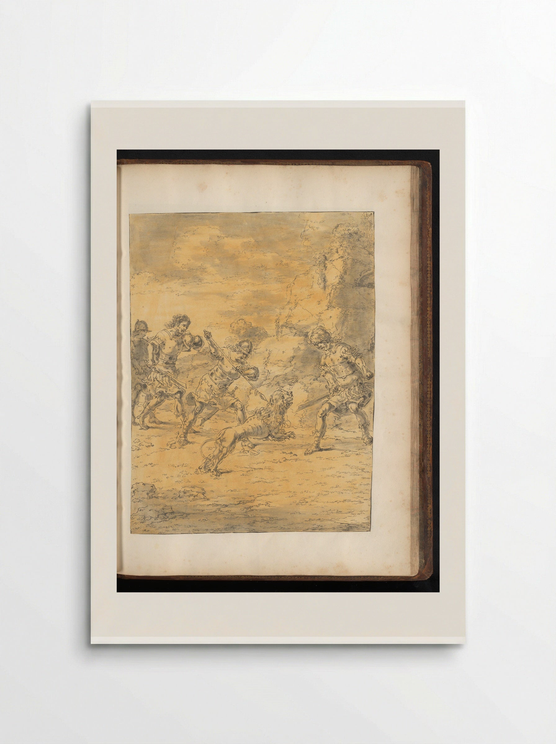 Craterus Kills the Lion Attacking Alexander the Great - Leonaert Bramer - Poster