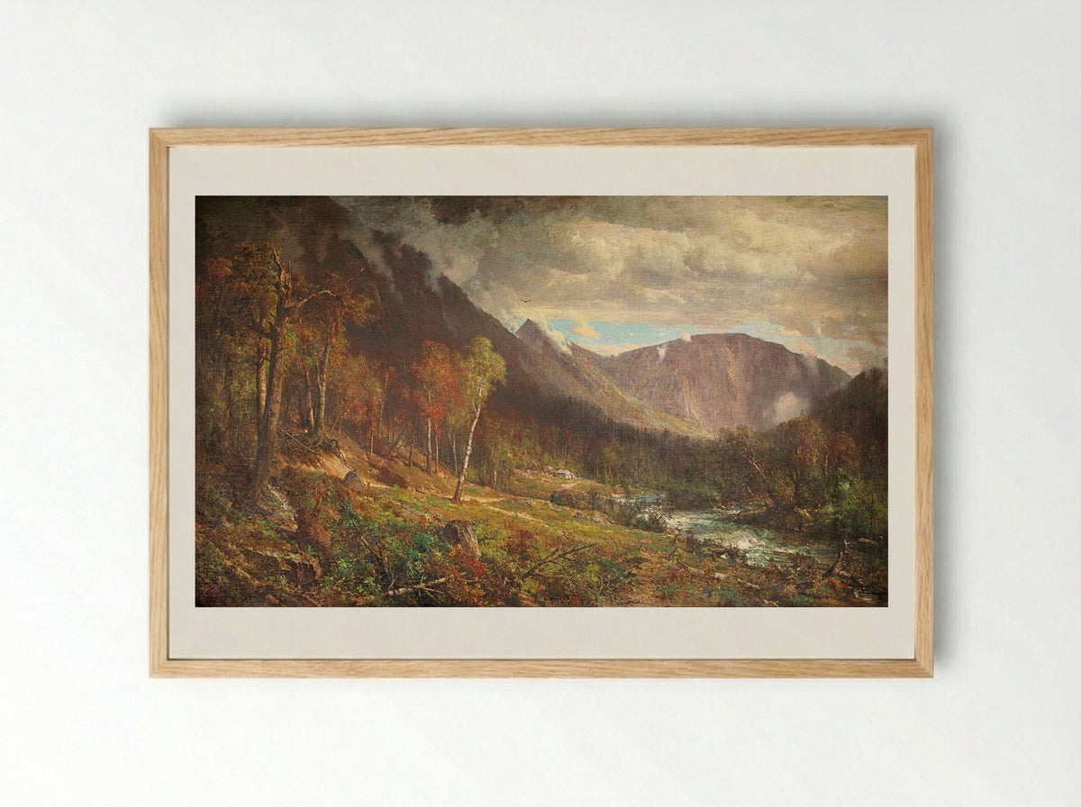 Crawford Notch - Thomas Hill - Framed Print Wood