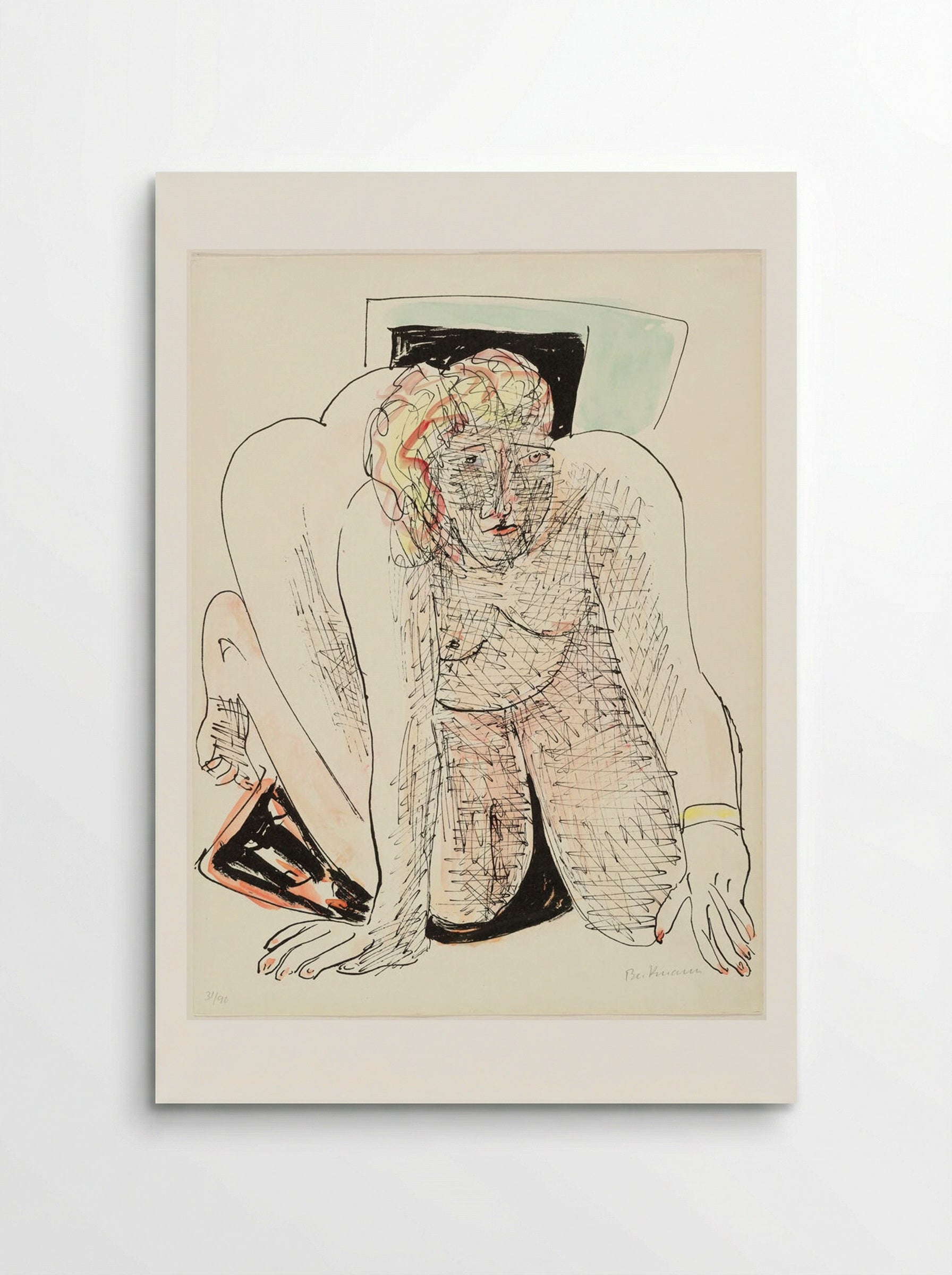 Crawling Woman - Max Beckmann - Poster