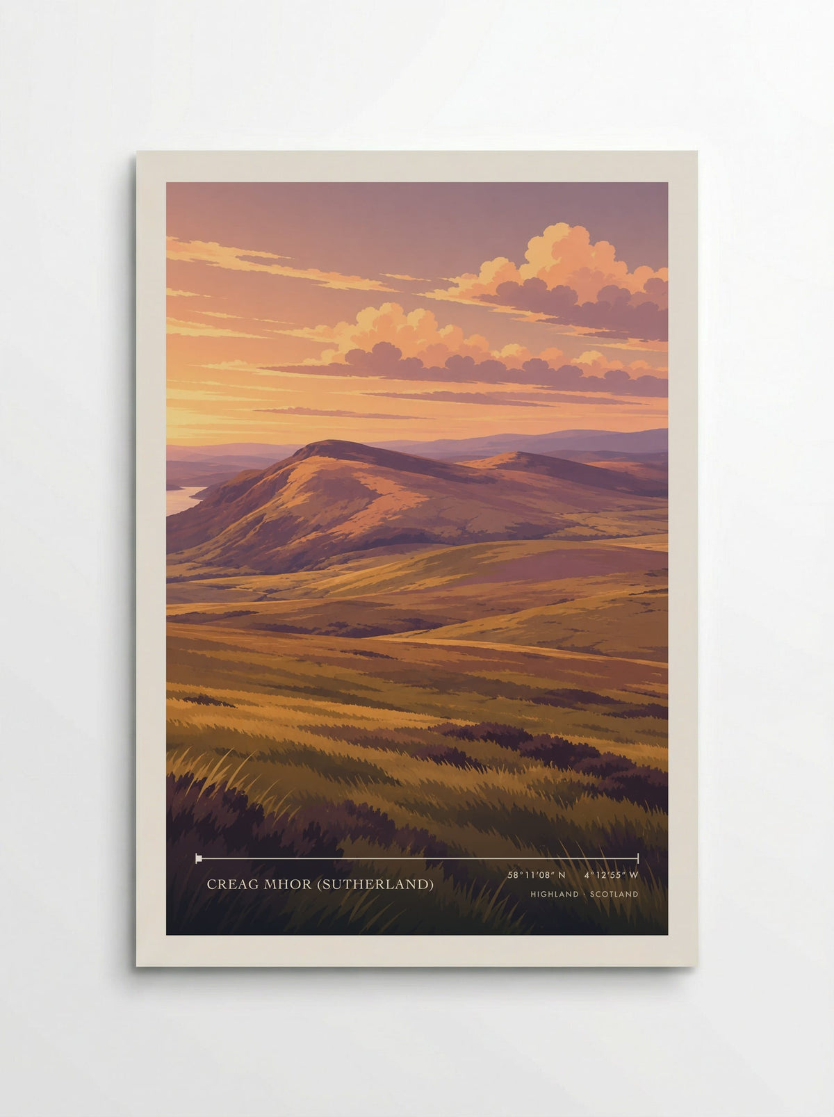 Creag Mhor (Sutherland), Highland | Travel Poster - Poster