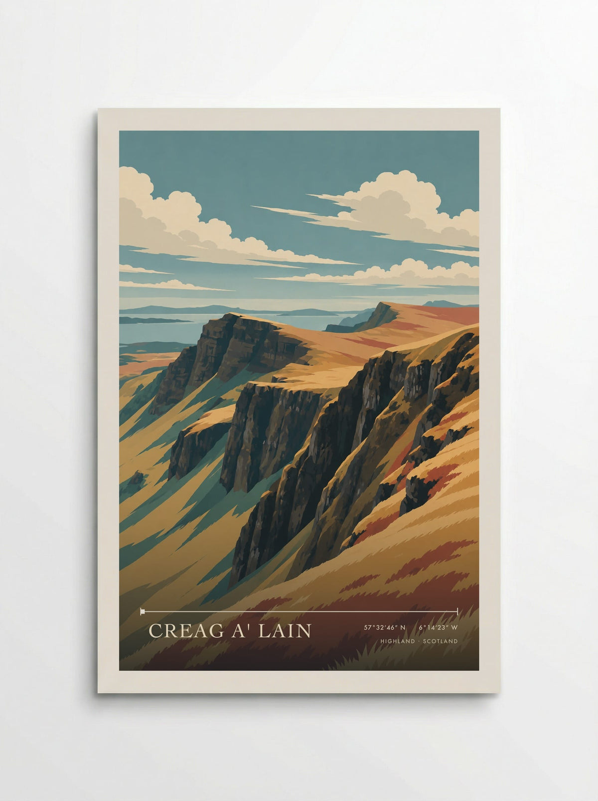 Creag a' Lain, Highland | Travel Poster - Poster